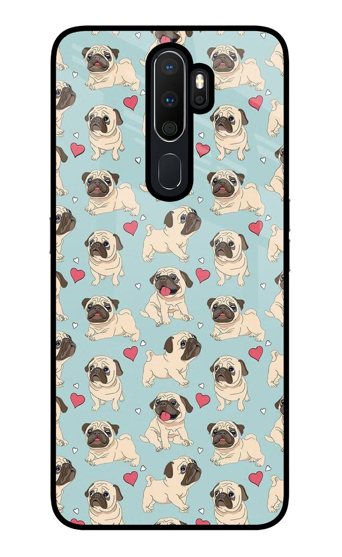 Pug Dog Oppo A5 2020/A9 2020 Glass Case - Pug Dog Oppo A5 2020/A9 2020 Glass Case Pug Dog Oppo A5 2020/A9 2020 Glass Case