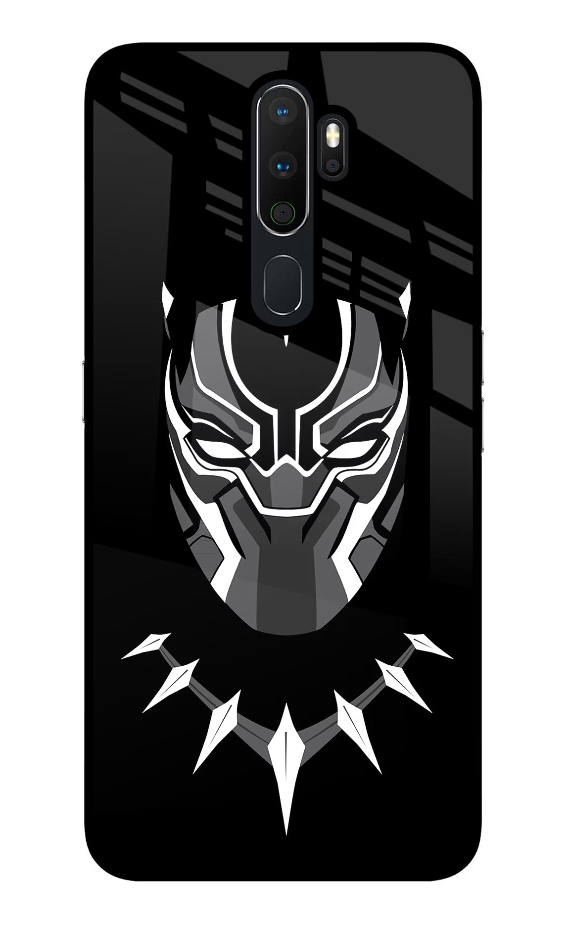 Black Panther Oppo A5 2020/A9 2020 Glass Case - Black Panther Oppo A5 2020/A9 2020 Glass Case Black Panther Oppo A5 2020/A9 2020 Glass Case