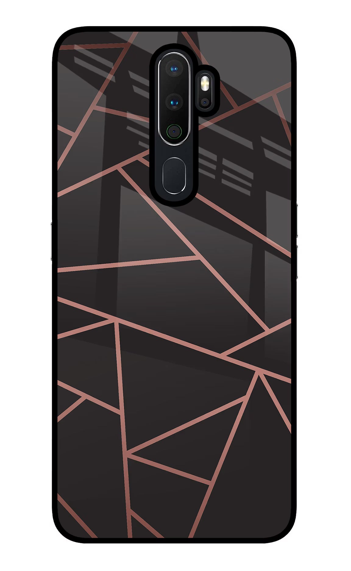 Geometric Pattern Oppo A5 2020/A9 2020 Glass Case - Geometric Pattern Oppo A5 2020/A9 2020 Glass Case Geometric Pattern Oppo A5 2020/A9 2020 Glass Case