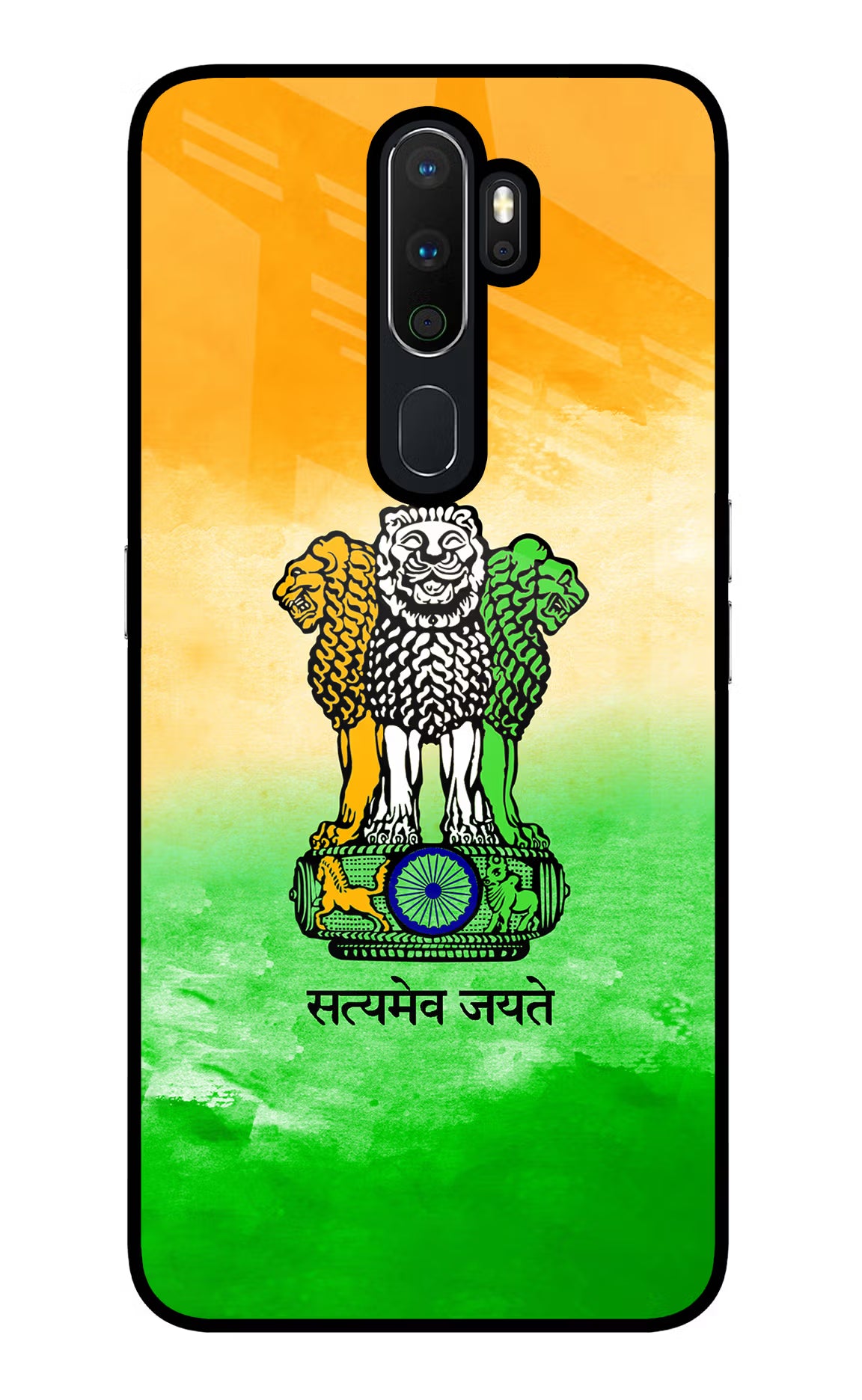 Satyamev Jayate Flag Oppo A5 2020/A9 2020 Glass Case - Satyamev Jayate Flag Oppo A5 2020/A9 2020 Glass Case Satyamev Jayate Flag Oppo A5 2020/A9 2020 Glass Case