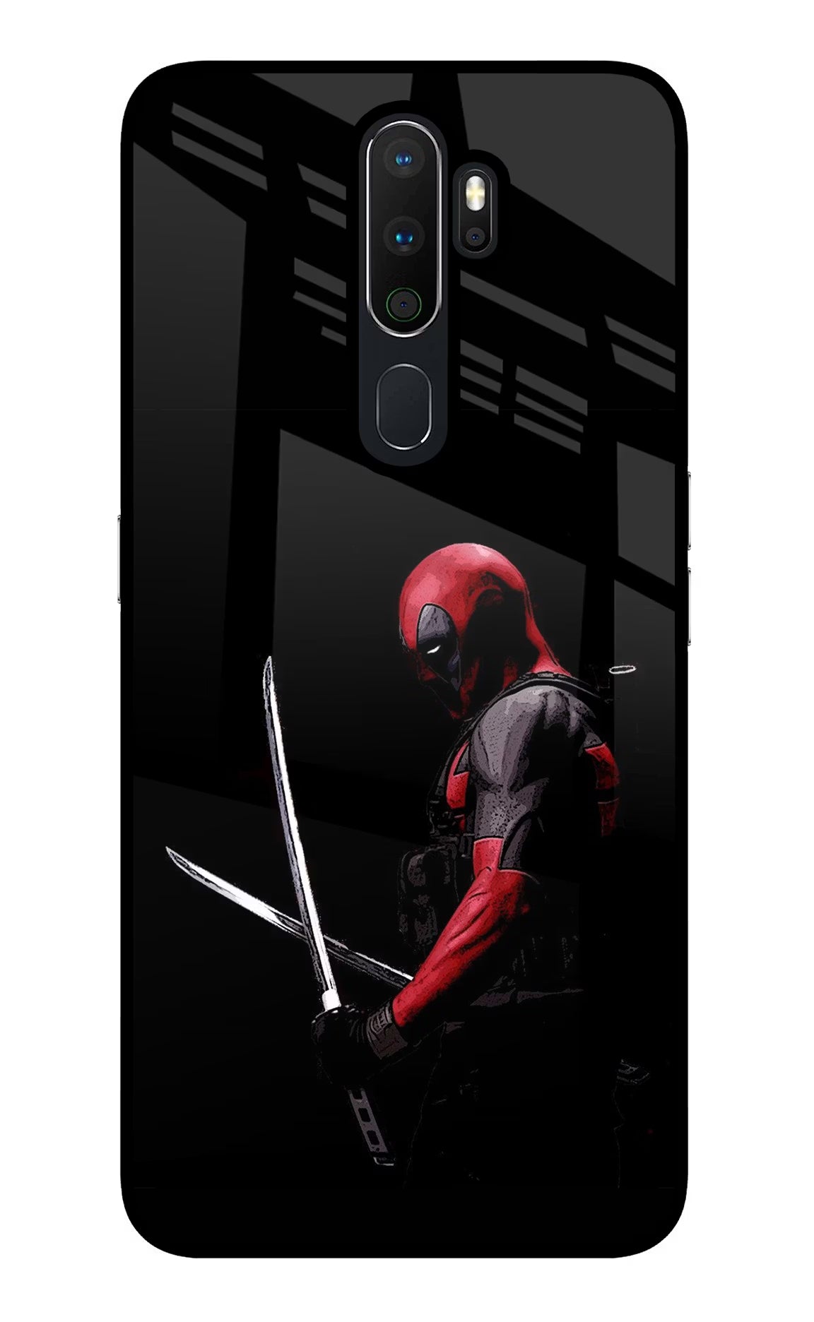 Deadpool Oppo A5 2020/A9 2020 Glass Case - Deadpool Oppo A5 2020/A9 2020 Glass Case Deadpool Oppo A5 2020/A9 2020 Glass Case