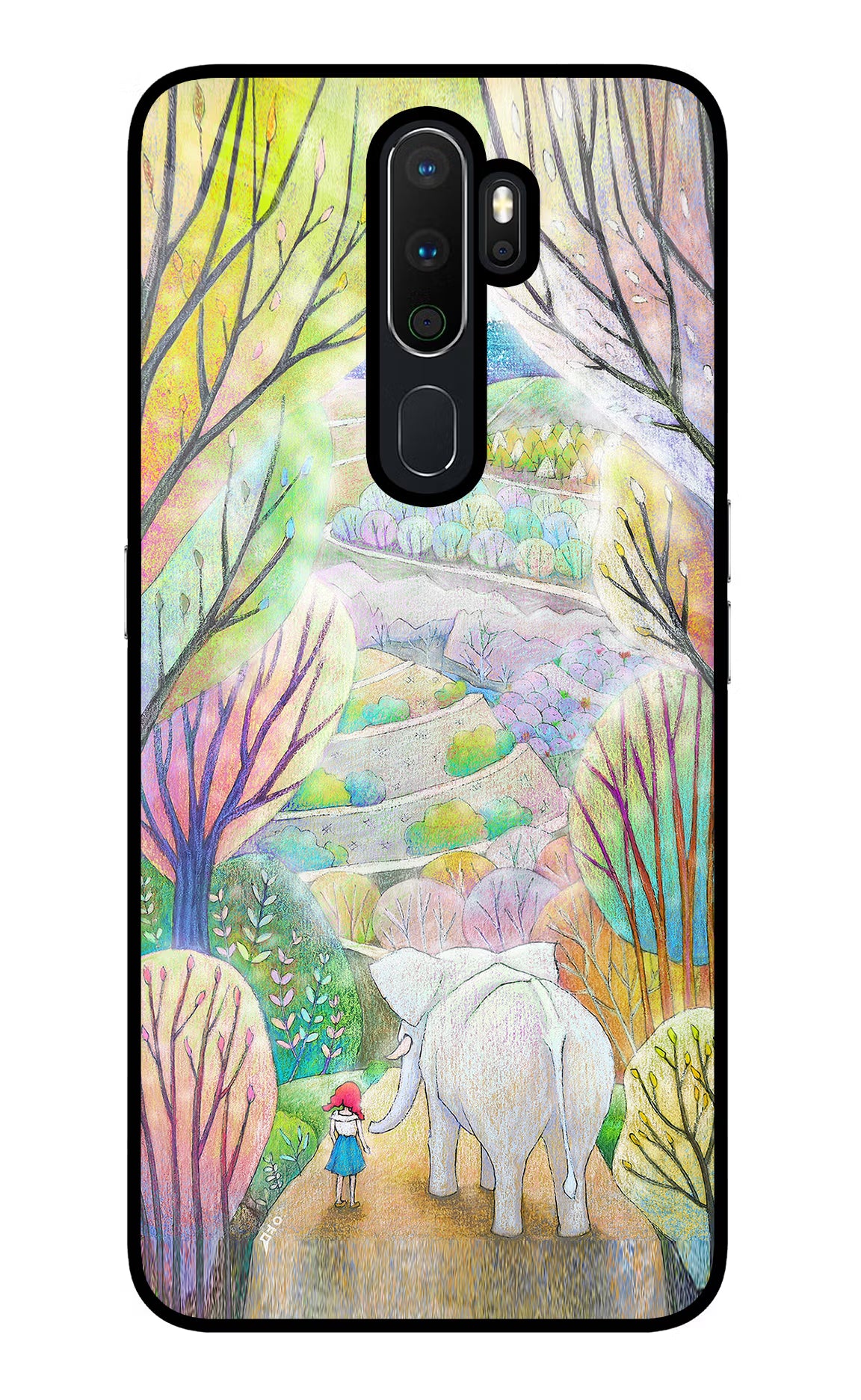 Nature Painting Oppo A5 2020/A9 2020 Glass Case - Nature Painting Oppo A5 2020/A9 2020 Glass Case Nature Painting Oppo A5 2020/A9 2020 Glass Case