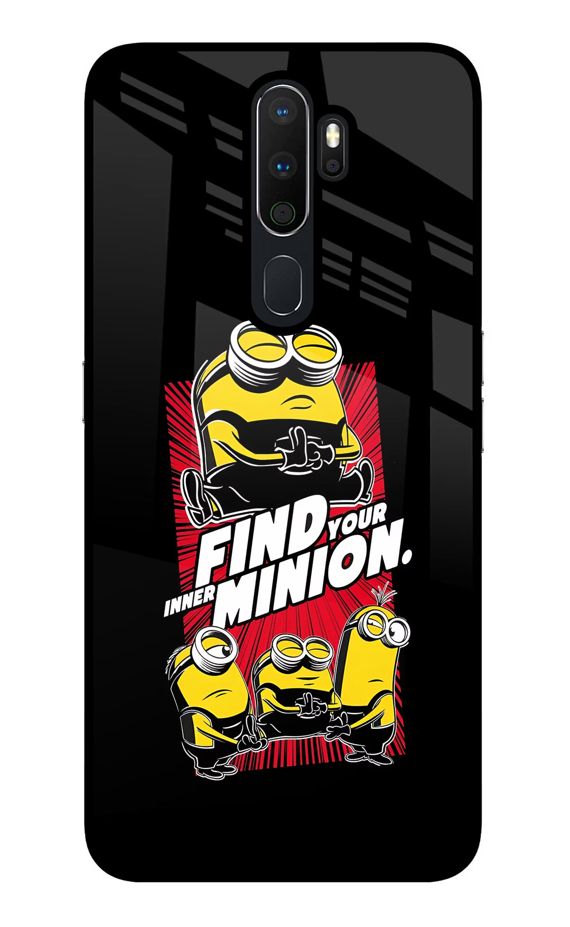 Find your inner Minion Oppo A5 2020/A9 2020 Glass Case - Find your inner Minion Oppo A5 2020/A9 2020 Glass Case Find your inner Minion Oppo A5 2020/A9 2020 Glass Case