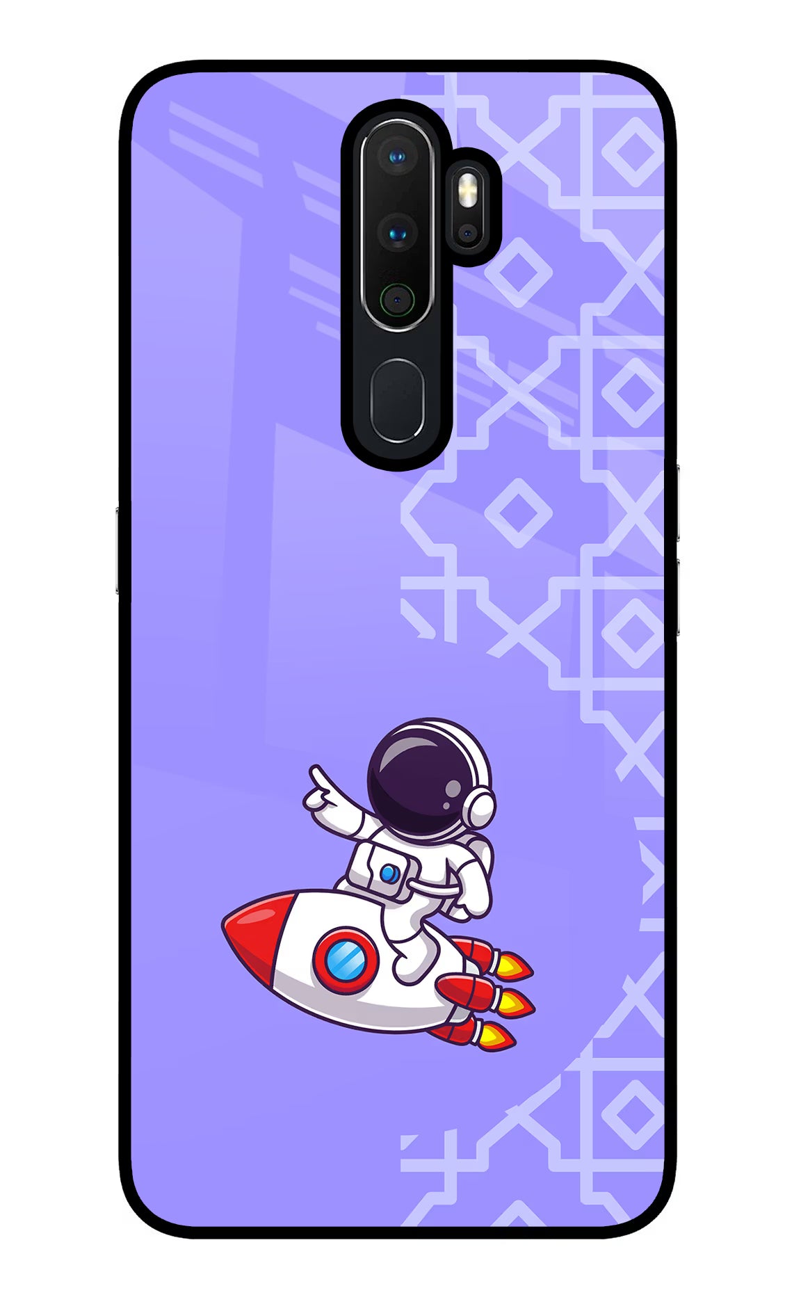 Cute Astronaut Oppo A5 2020/A9 2020 Glass Case - Cute Astronaut Oppo A5 2020/A9 2020 Glass Case Cute Astronaut Oppo A5 2020/A9 2020 Glass Case