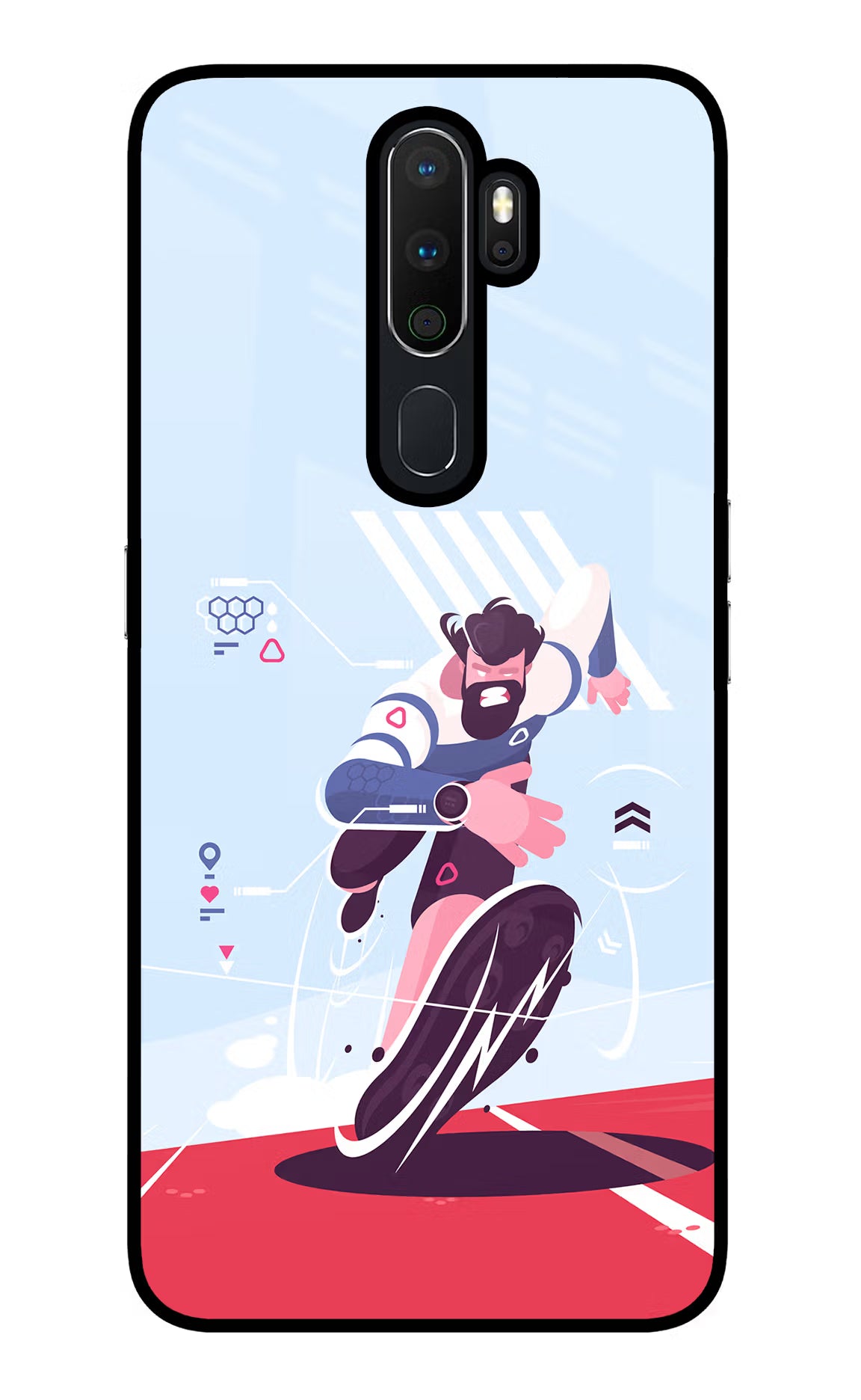 Run Pro Oppo A5 2020/A9 2020 Glass Case - Run Pro Oppo A5 2020/A9 2020 Glass Case Run Pro Oppo A5 2020/A9 2020 Glass Case