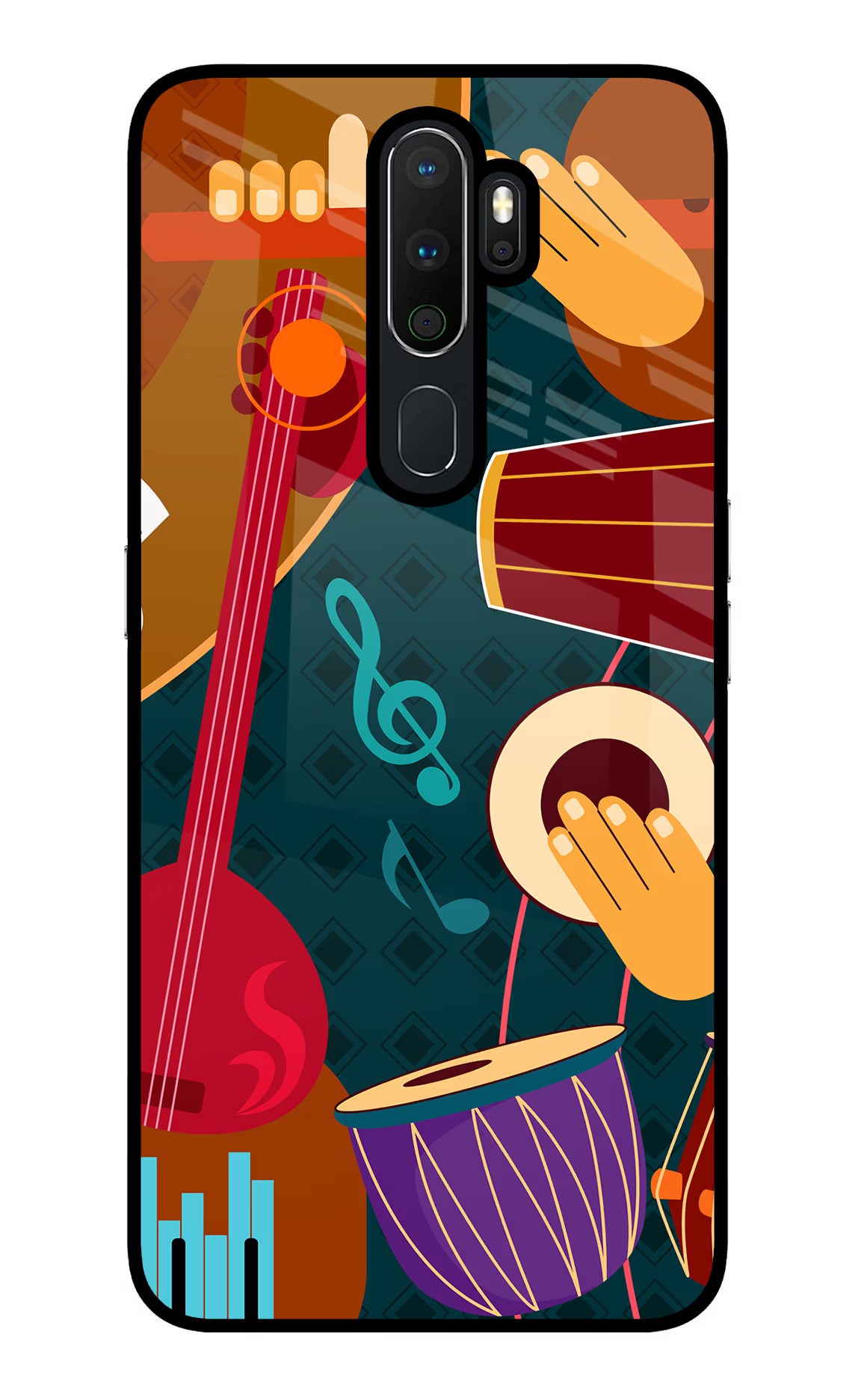 Music Instrument Oppo A5 2020/A9 2020 Glass Case - Music Instrument Oppo A5 2020/A9 2020 Glass Case Music Instrument Oppo A5 2020/A9 2020 Glass Case