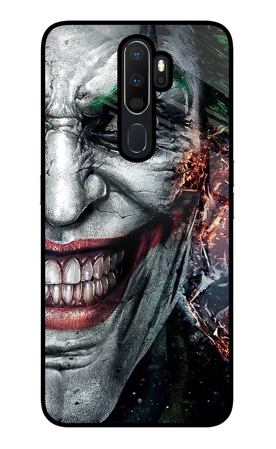 Joker Cam Oppo A5 2020/A9 2020 Glass Case - Joker Cam Oppo A5 2020/A9 2020 Glass Case Joker Cam Oppo A5 2020/A9 2020 Glass Case