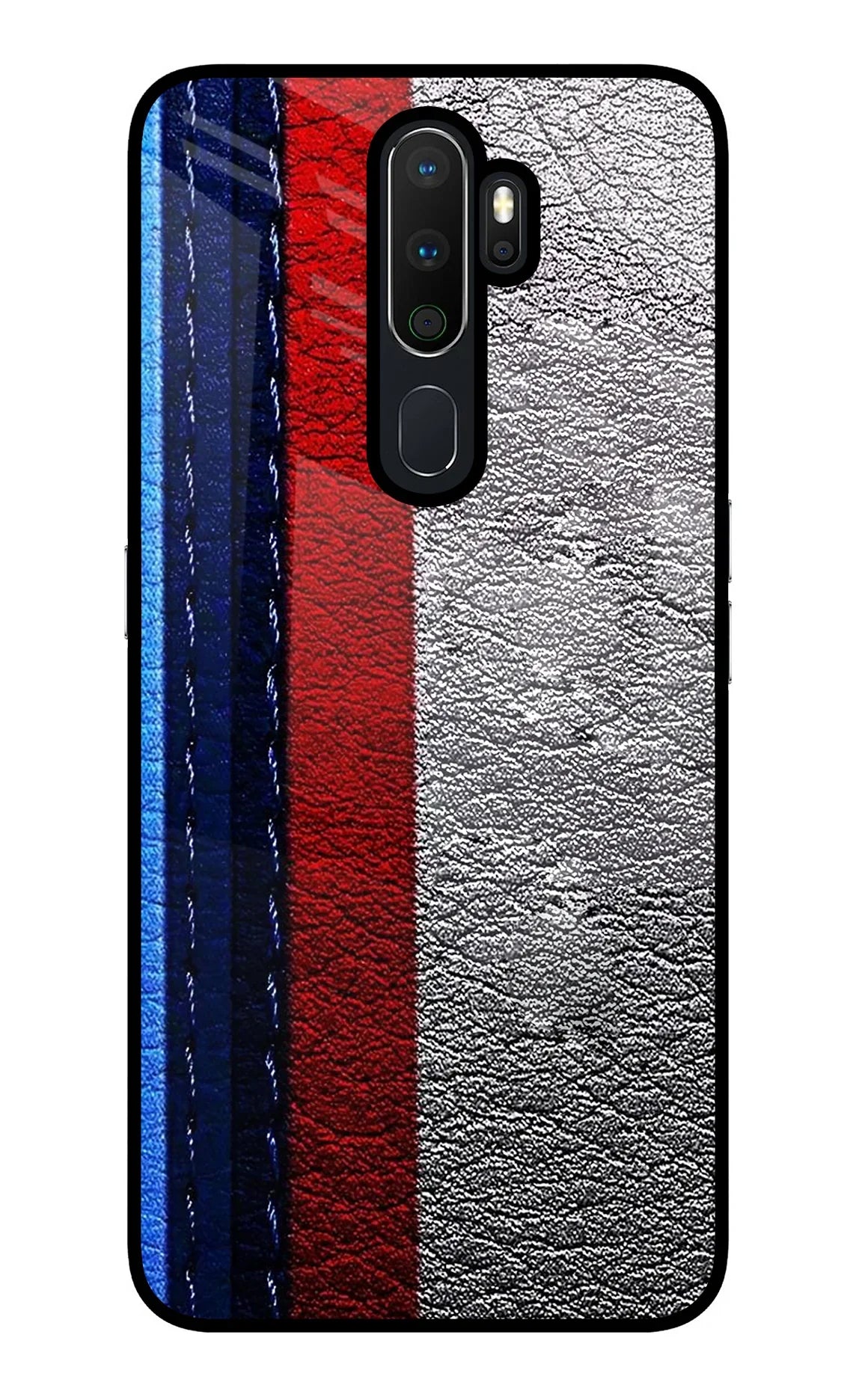 BMW Stripes Oppo A5 2020/A9 2020 Glass Case - BMW Stripes Oppo A5 2020/A9 2020 Glass Case BMW Stripes Oppo A5 2020/A9 2020 Glass Case