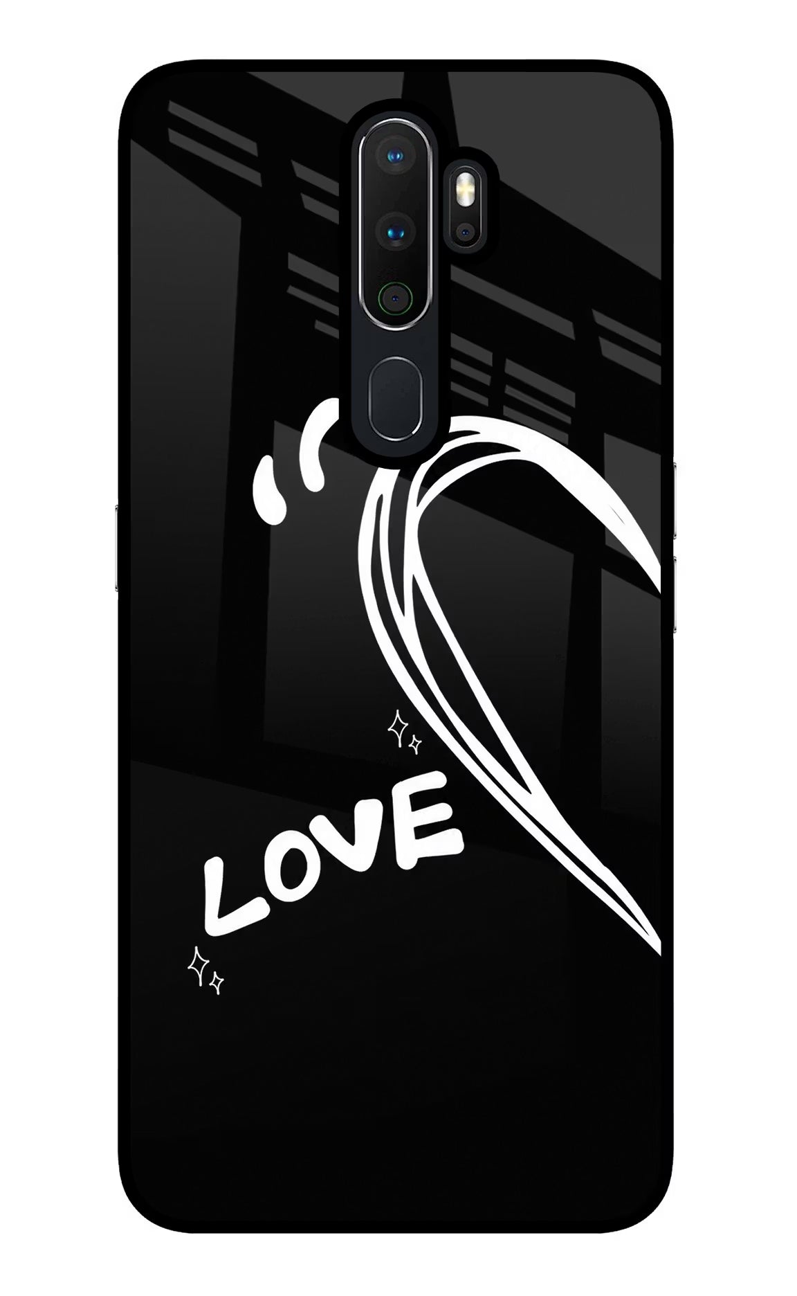 Love Line Oppo A5 2020/A9 2020 Glass Case - Love Line Oppo A5 2020/A9 2020 Glass Case Love Line Oppo A5 2020/A9 2020 Glass Case