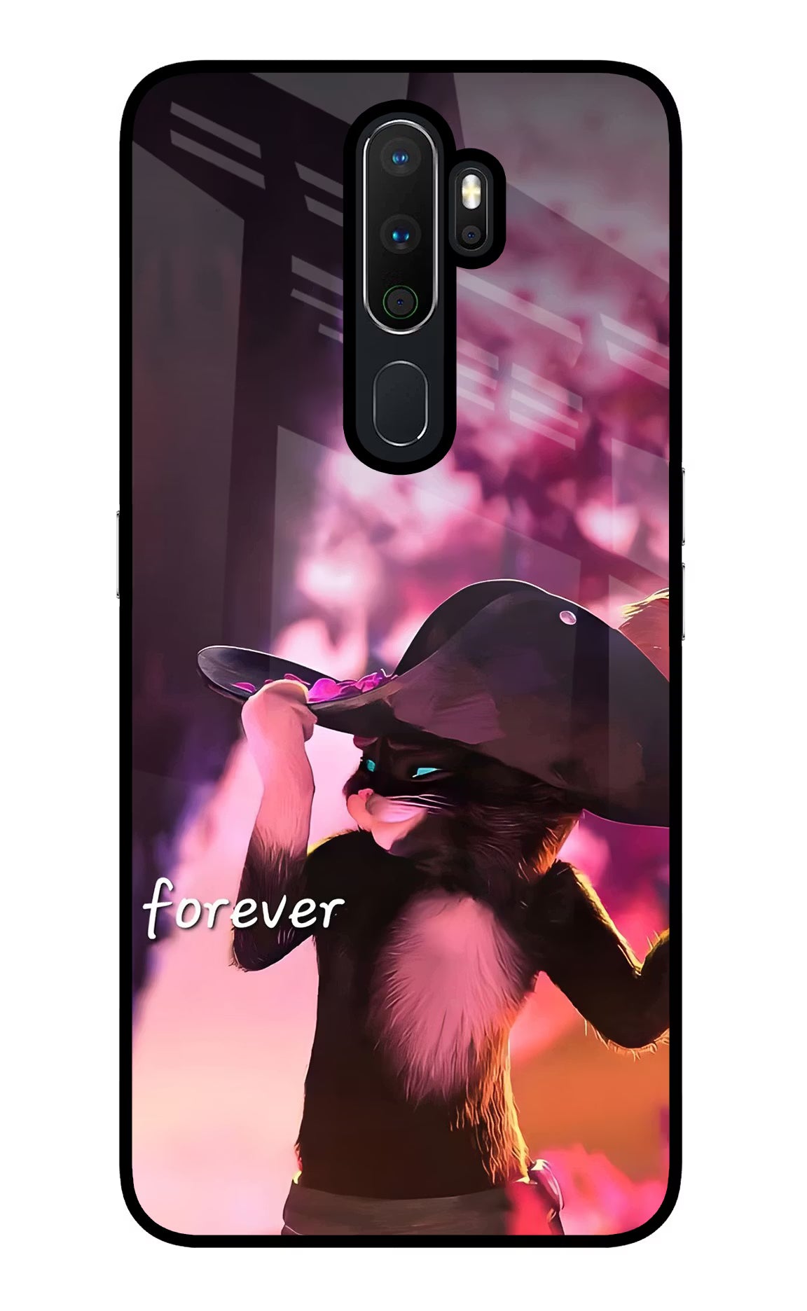 Forever Cat Oppo A5 2020/A9 2020 Glass Case - Forever Cat Oppo A5 2020/A9 2020 Glass Case Forever Cat Oppo A5 2020/A9 2020 Glass Case