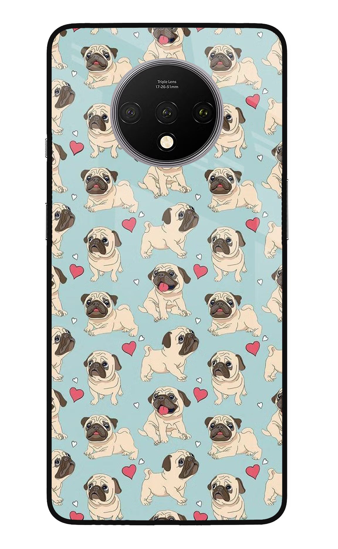 Pug Dog Oneplus 7T Glass Case - Pug Dog Oneplus 7T Glass Case Pug Dog Oneplus 7T Glass Case