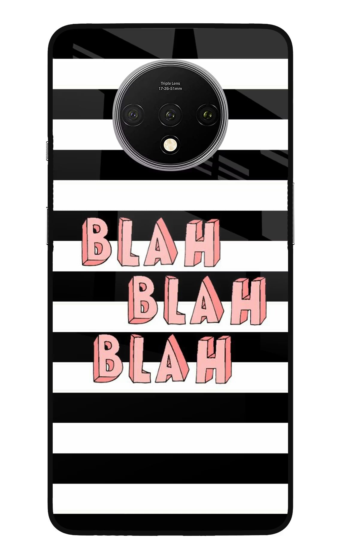 Blah Blah Blah Oneplus 7T Glass Case - Blah Blah Blah Oneplus 7T Glass Case Blah Blah Blah Oneplus 7T Glass Case