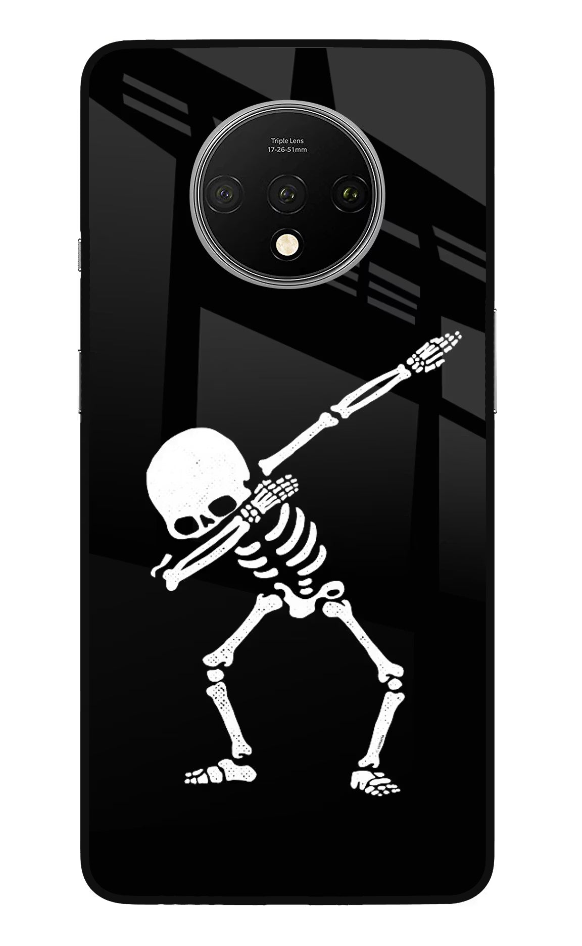 Dabbing Skeleton Art Oneplus 7T Glass Case - Dabbing Skeleton Art Oneplus 7T Glass Case Dabbing Skeleton Art Oneplus 7T Glass Case