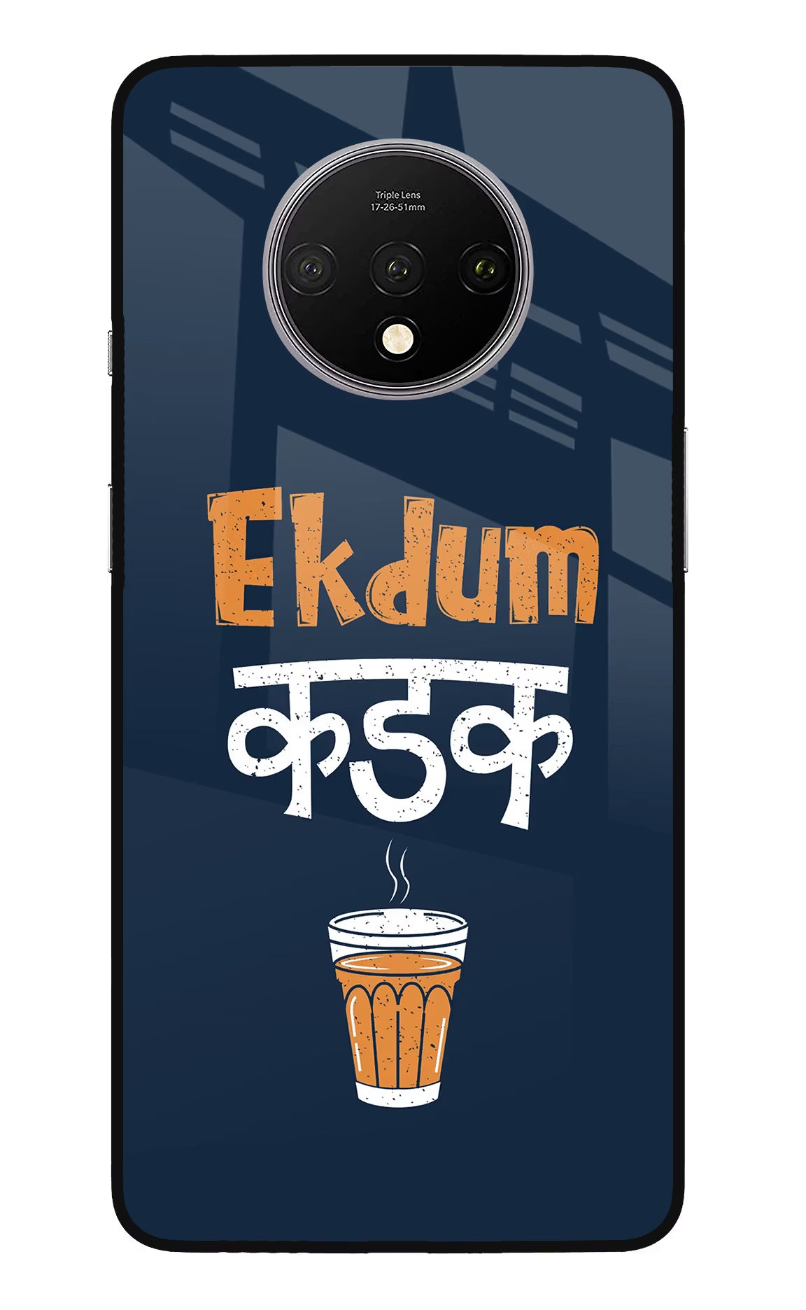Ekdum Kadak Chai Oneplus 7T Glass Case - Ekdum Kadak Chai Oneplus 7T Glass Case Ekdum Kadak Chai Oneplus 7T Glass Case