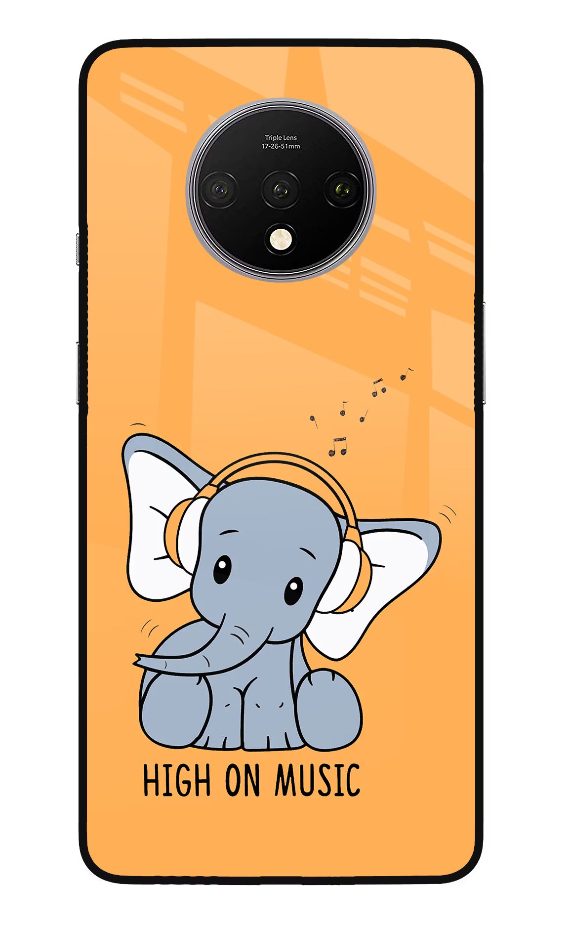 High On Music Oneplus 7T Glass Case - High On Music Oneplus 7T Glass Case High On Music Oneplus 7T Glass Case