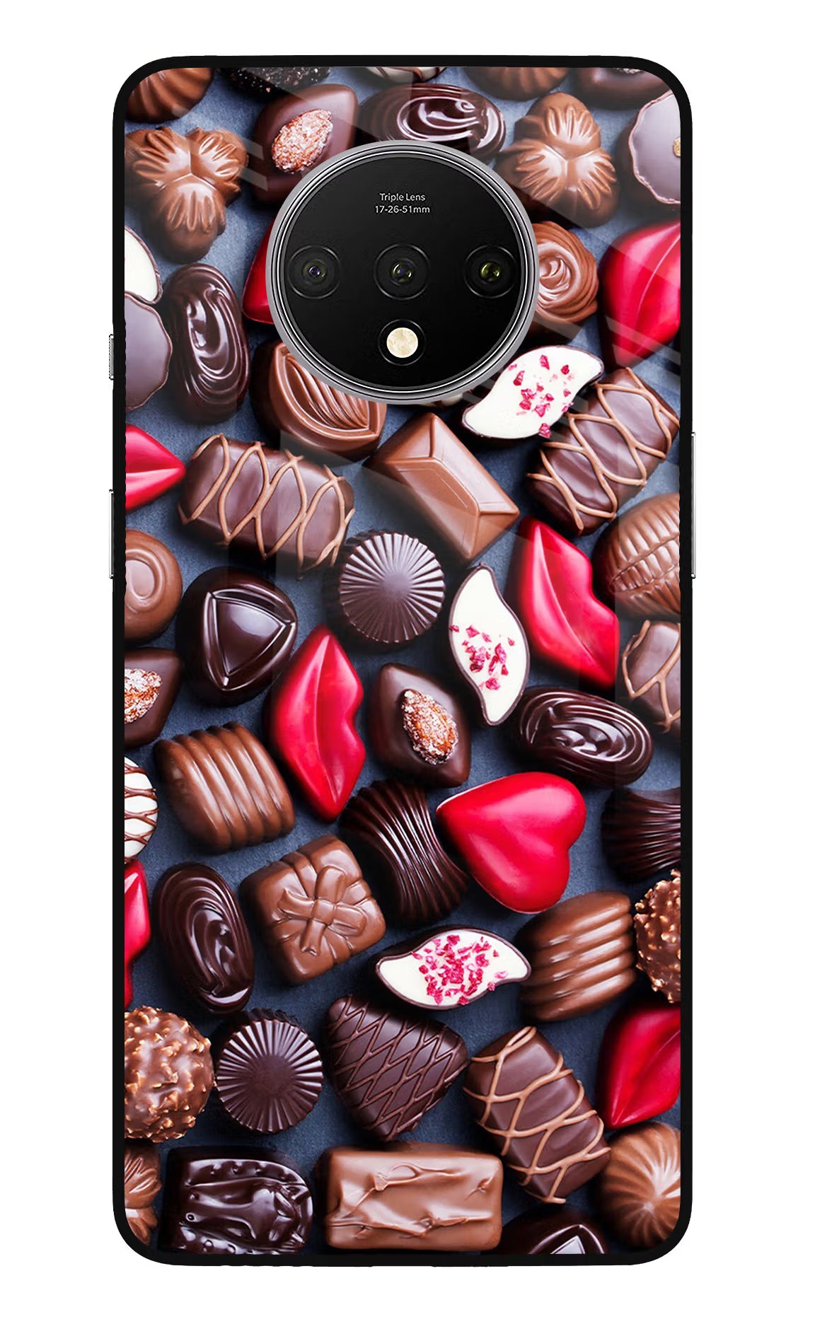Chocolates Oneplus 7T Glass Case - Chocolates Oneplus 7T Glass Case Chocolates Oneplus 7T Glass Case