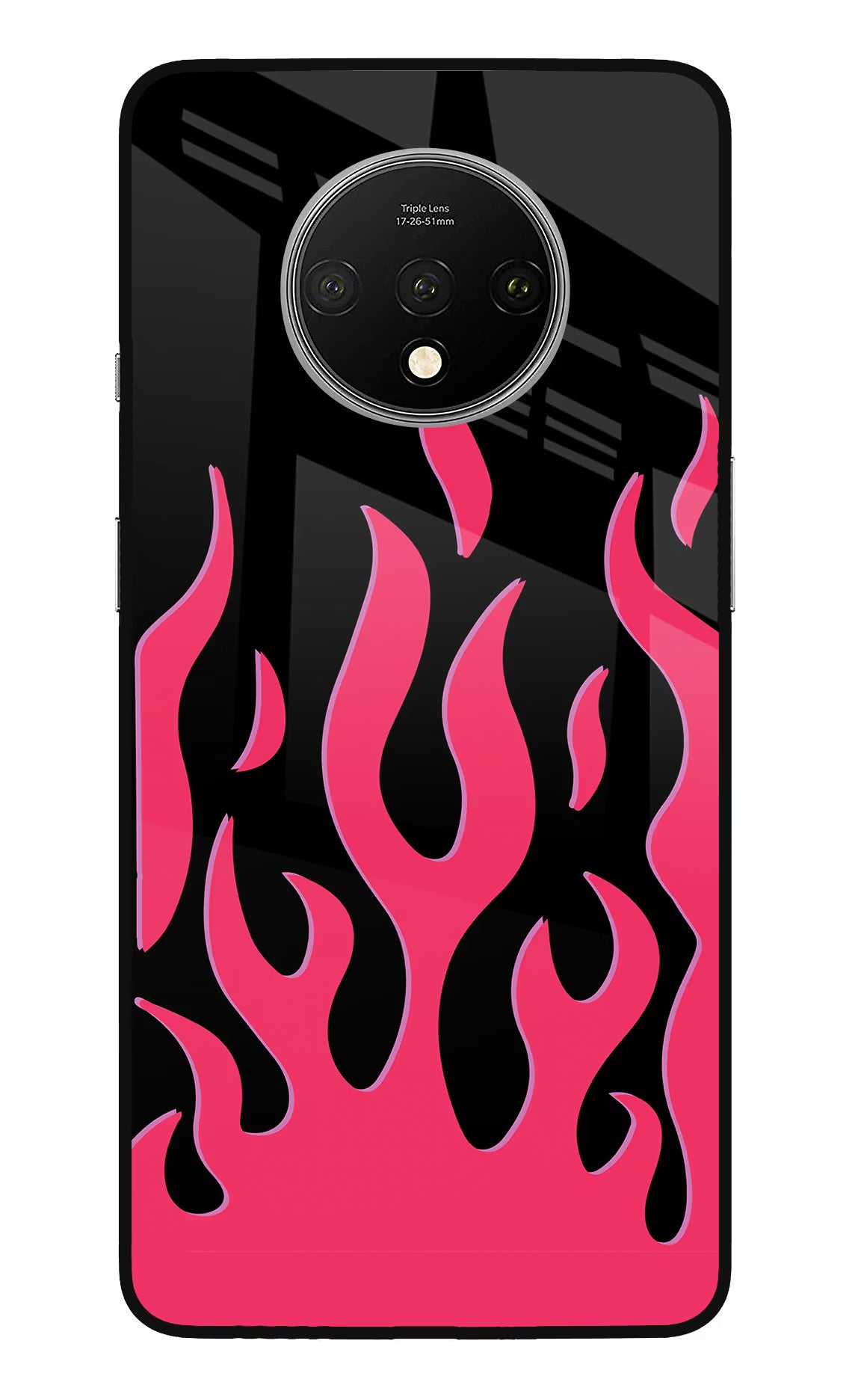 Fire Flames Oneplus 7T Glass Case - Fire Flames Oneplus 7T Glass Case Fire Flames Oneplus 7T Glass Case