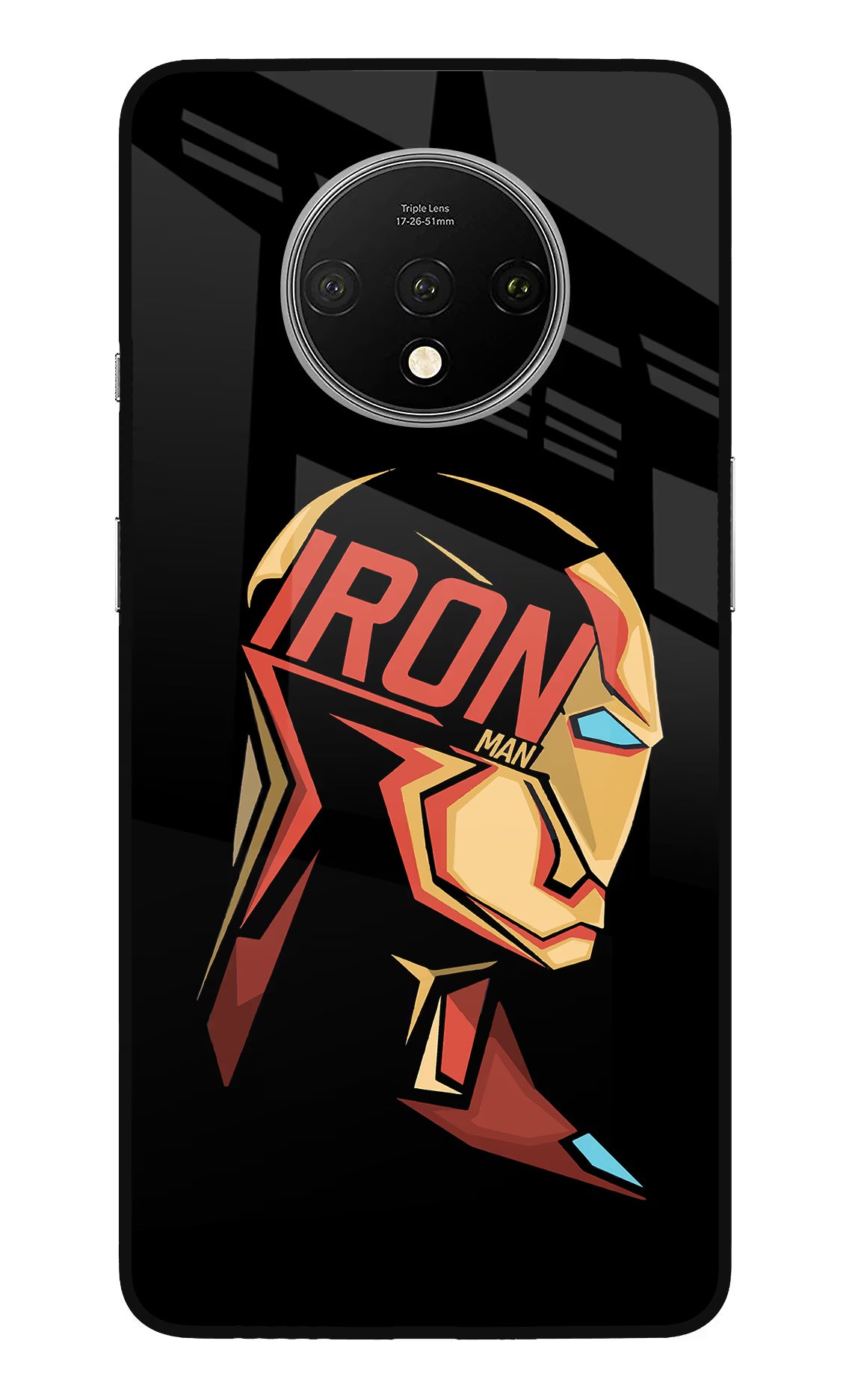 IronMan Oneplus 7T Glass Case - IronMan Oneplus 7T Glass Case IronMan Oneplus 7T Glass Case