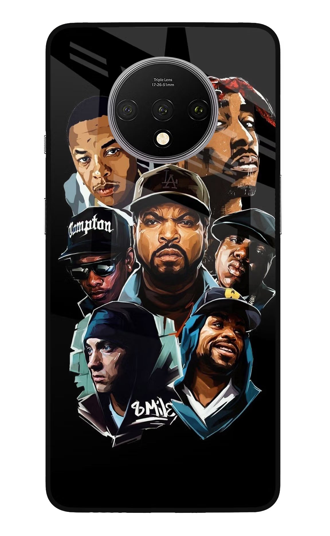 Rappers Oneplus 7T Glass Case - Rappers Oneplus 7T Glass Case Rappers Oneplus 7T Glass Case