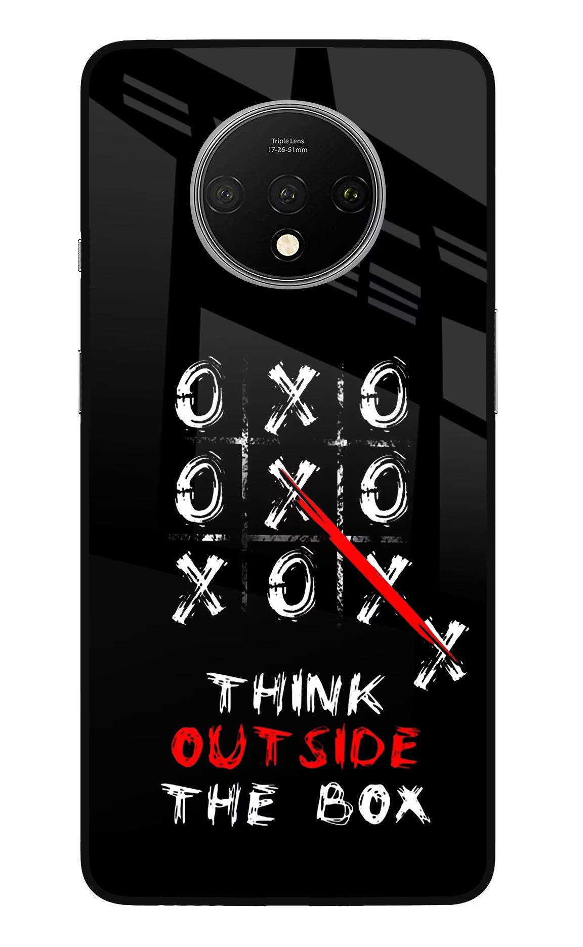 Think out of the BOX Oneplus 7T Glass Case - Think out of the BOX Oneplus 7T Glass Case Think out of the BOX Oneplus 7T Glass Case