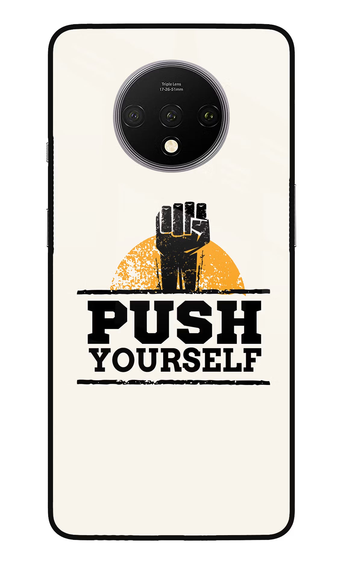 Push Yourself Oneplus 7T Glass Case - Push Yourself Oneplus 7T Glass Case Push Yourself Oneplus 7T Glass Case