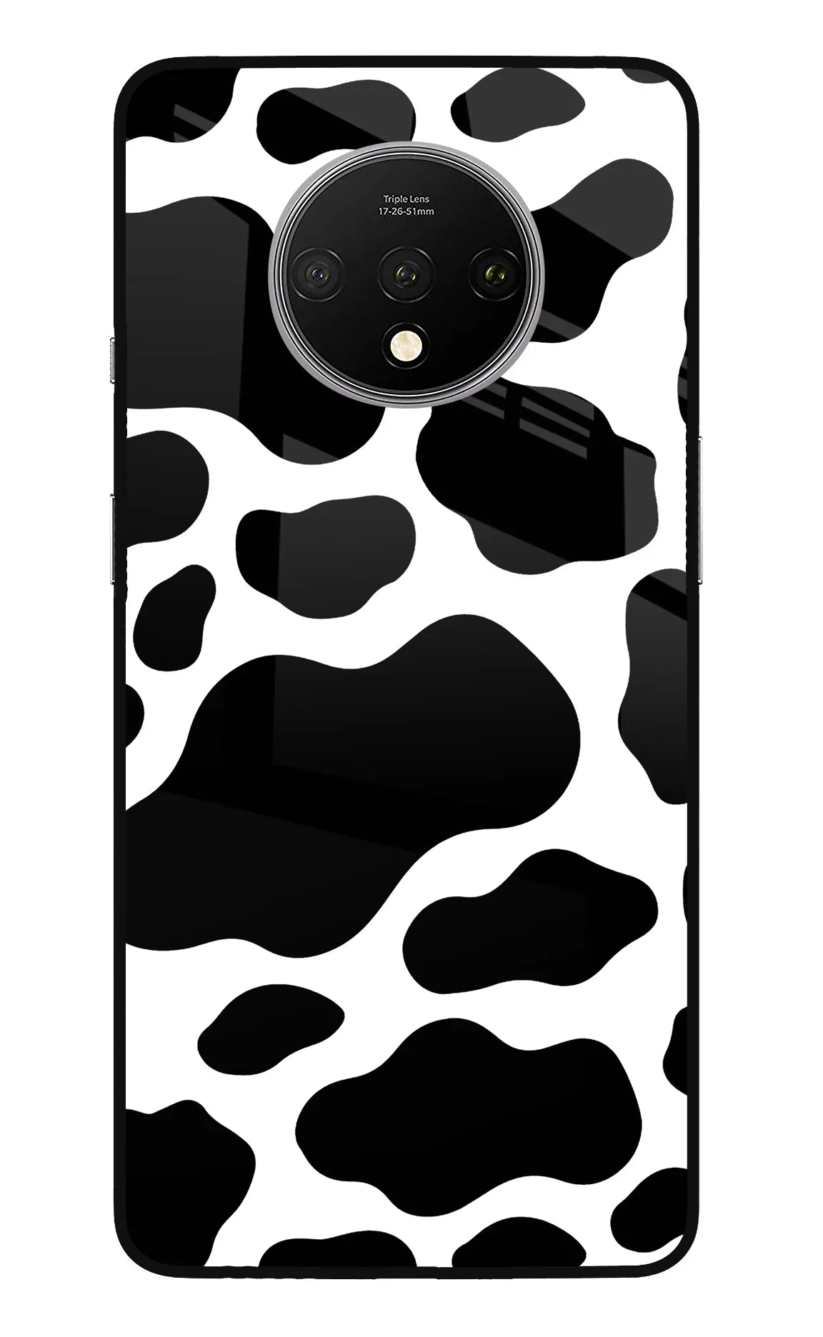 Cow Spots Oneplus 7T Glass Case - Cow Spots Oneplus 7T Glass Case Cow Spots Oneplus 7T Glass Case