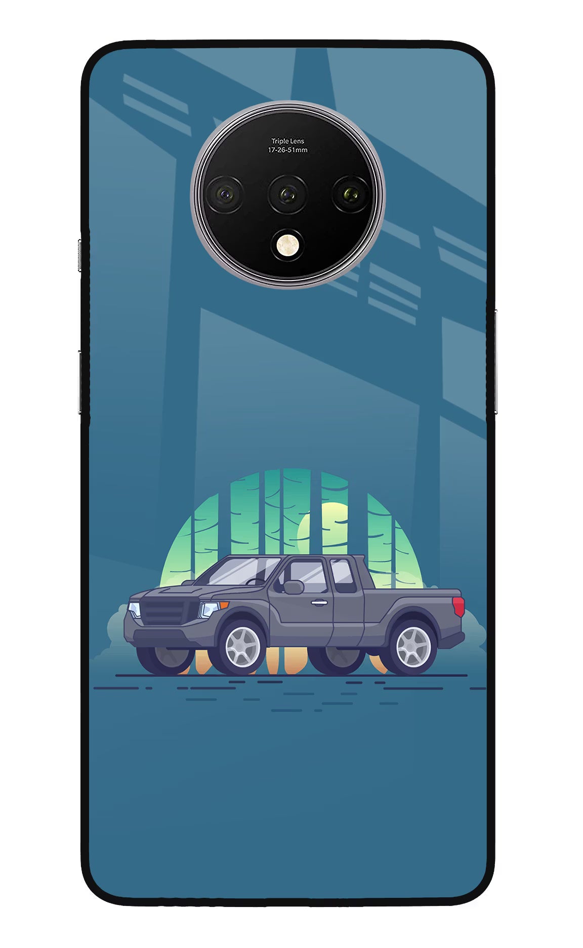Retro Garage Vibe Oneplus 7T Glass Case - Retro Garage Vibe Oneplus 7T Glass Case Retro Garage Vibe Oneplus 7T Glass Case