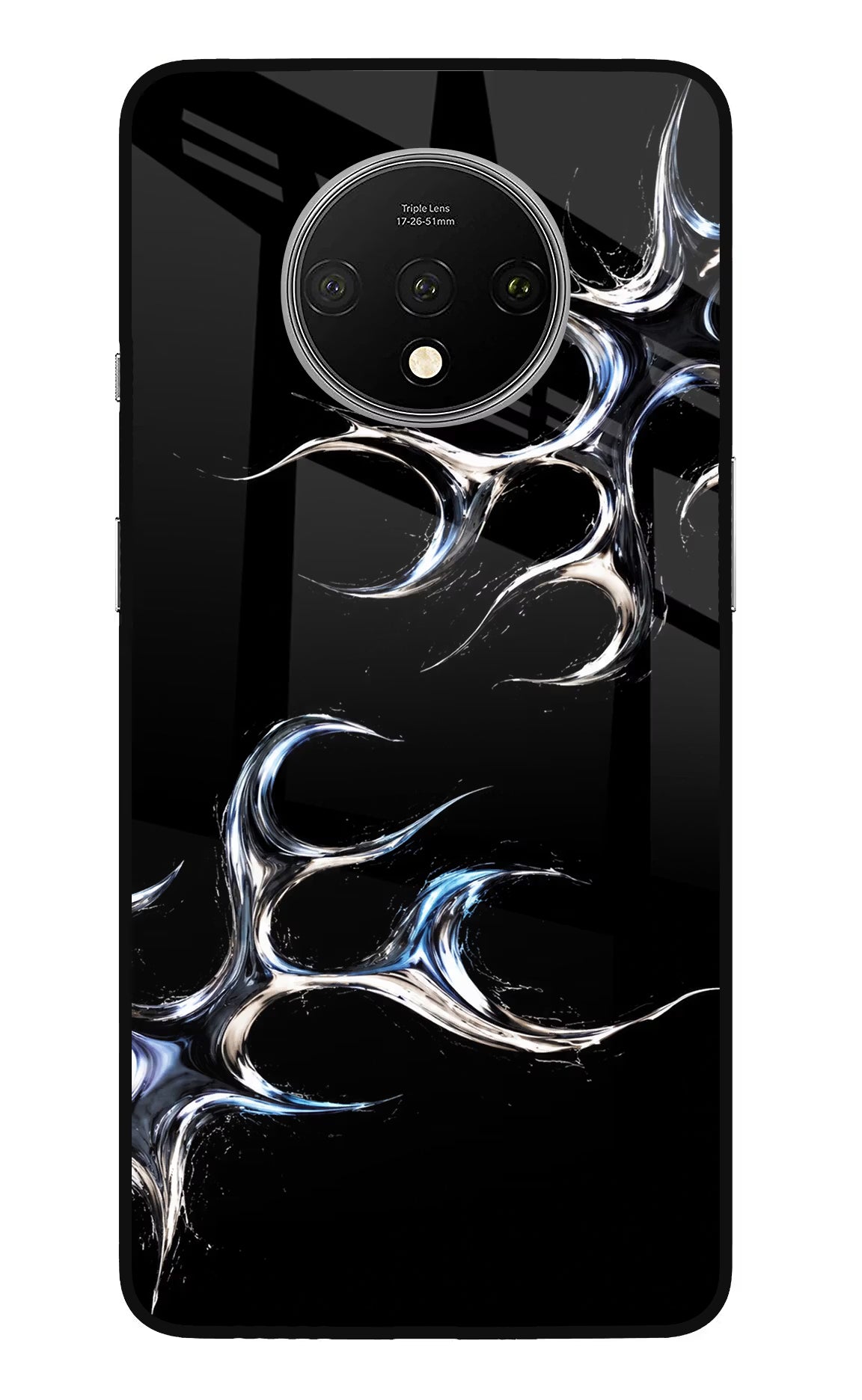 Chrome Tribal Oneplus 7T Glass Case - Chrome Tribal Oneplus 7T Glass Case Chrome Tribal Oneplus 7T Glass Case