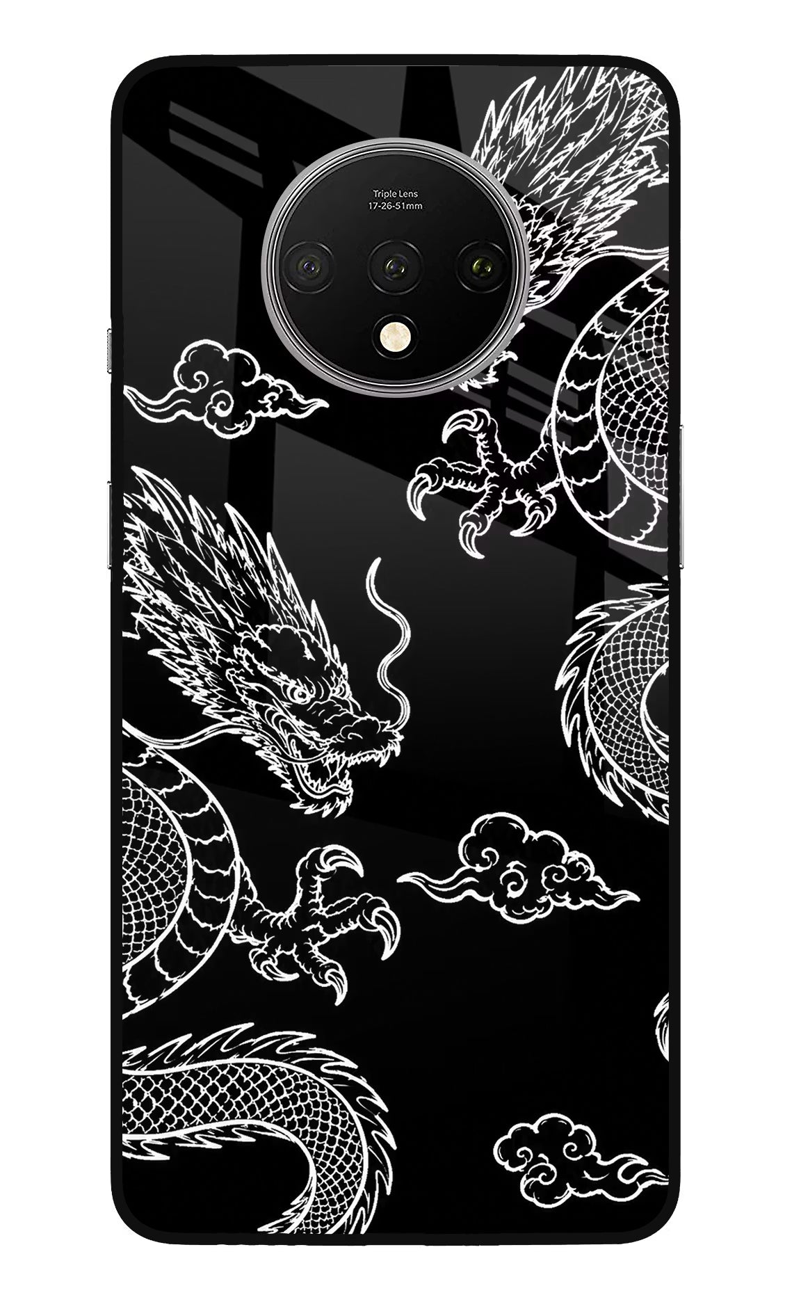 Twin Dragons Oneplus 7T Glass Case - Twin Dragons Oneplus 7T Glass Case Twin Dragons Oneplus 7T Glass Case
