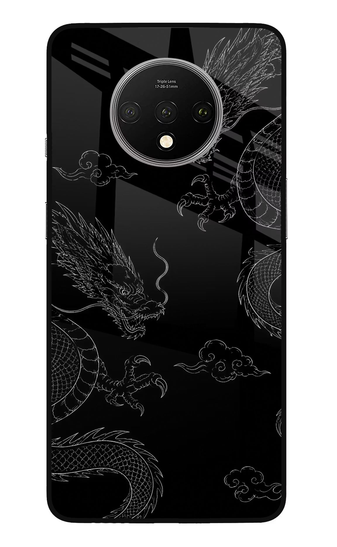Twin Dragons Oneplus 7T Glass Case - Twin Dragons Oneplus 7T Glass Case Twin Dragons Oneplus 7T Glass Case