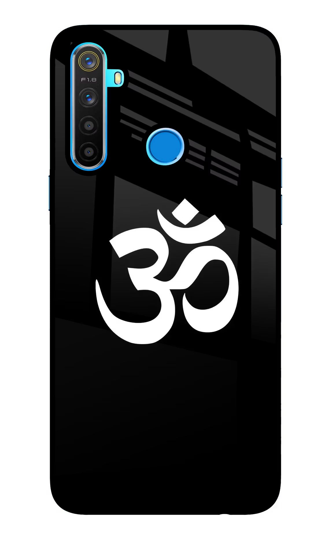 Om Realme 5/5i/5s Glass Case - Om Realme 5/5i/5s Glass Case Om Realme 5/5i/5s Glass Case