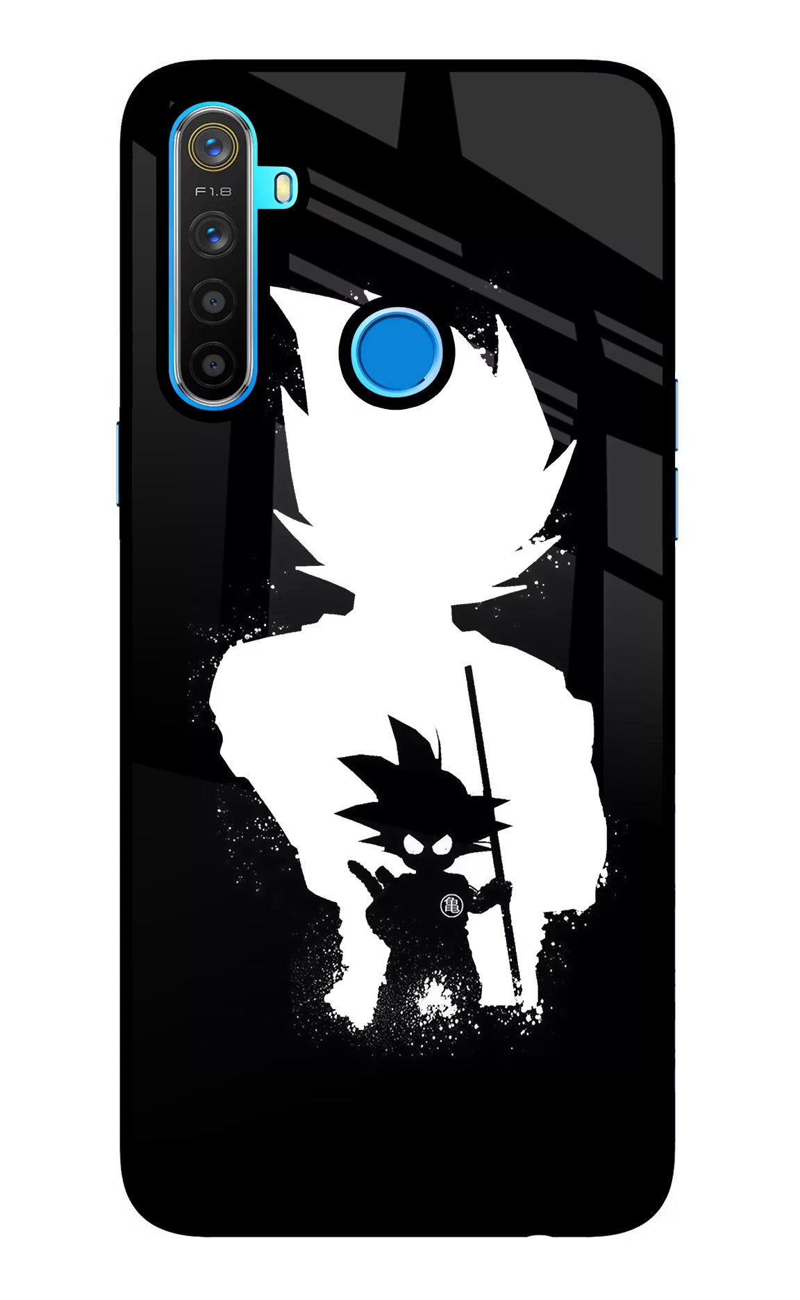 Goku Shadow Realme 5/5i/5s Glass Case - Goku Shadow Realme 5/5i/5s Glass Case Goku Shadow Realme 5/5i/5s Glass Case