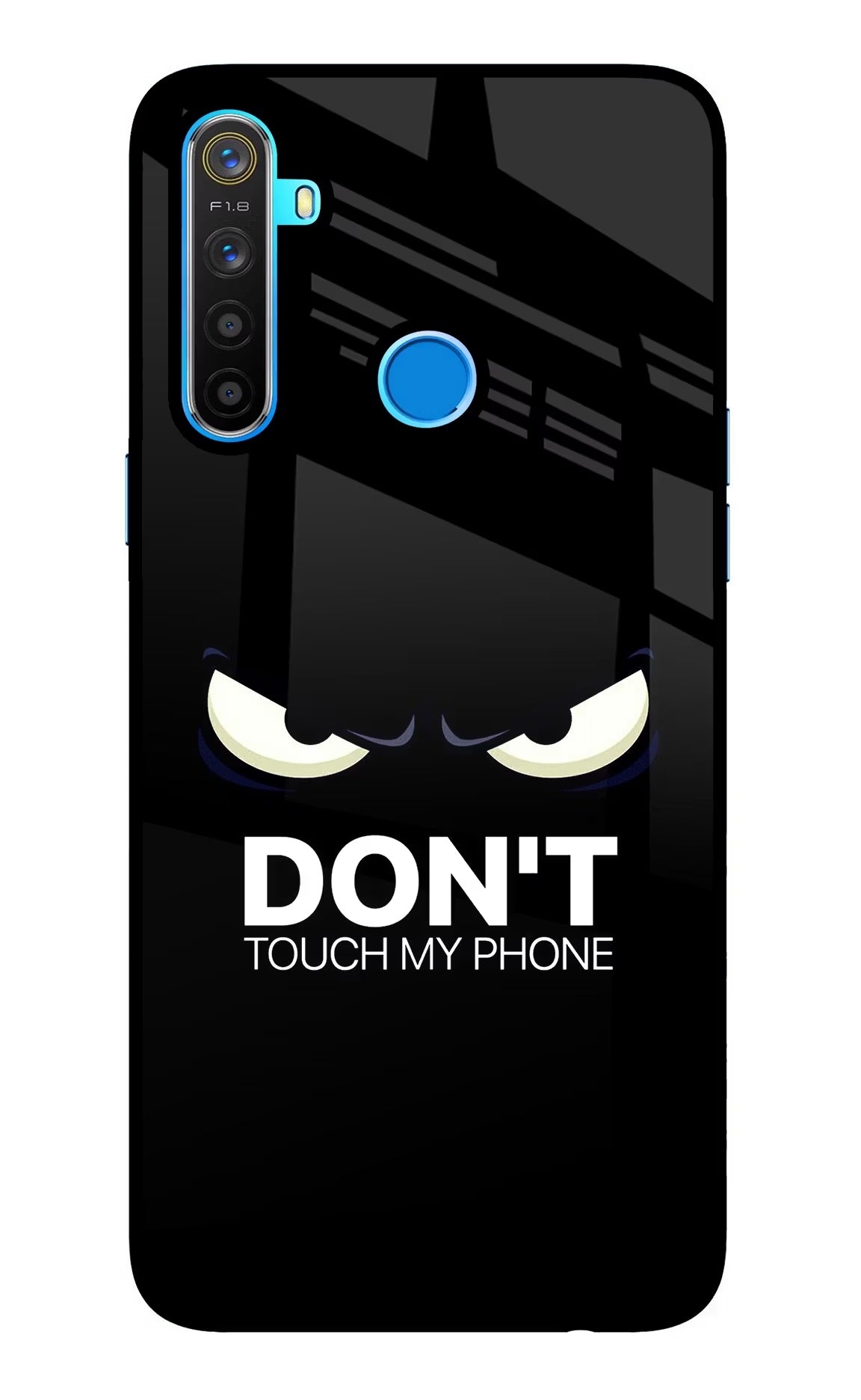 Don'T Touch My Phone Realme 5/5i/5s Glass Case - Don'T Touch My Phone Realme 5/5i/5s Glass Case Don'T Touch My Phone Realme 5/5i/5s Glass Case