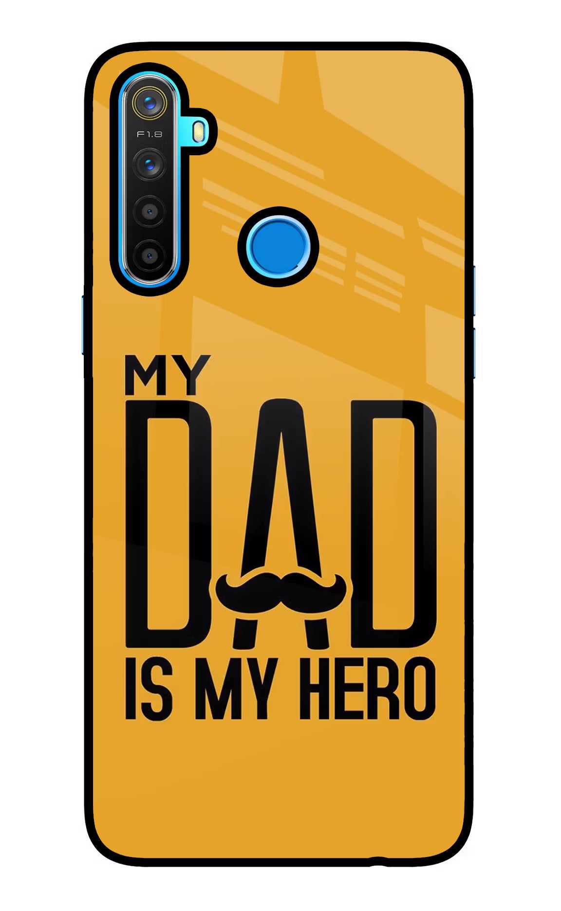 My Dad Is My Hero Realme 5/5i/5s Glass Case - My Dad Is My Hero Realme 5/5i/5s Glass Case My Dad Is My Hero Realme 5/5i/5s Glass Case