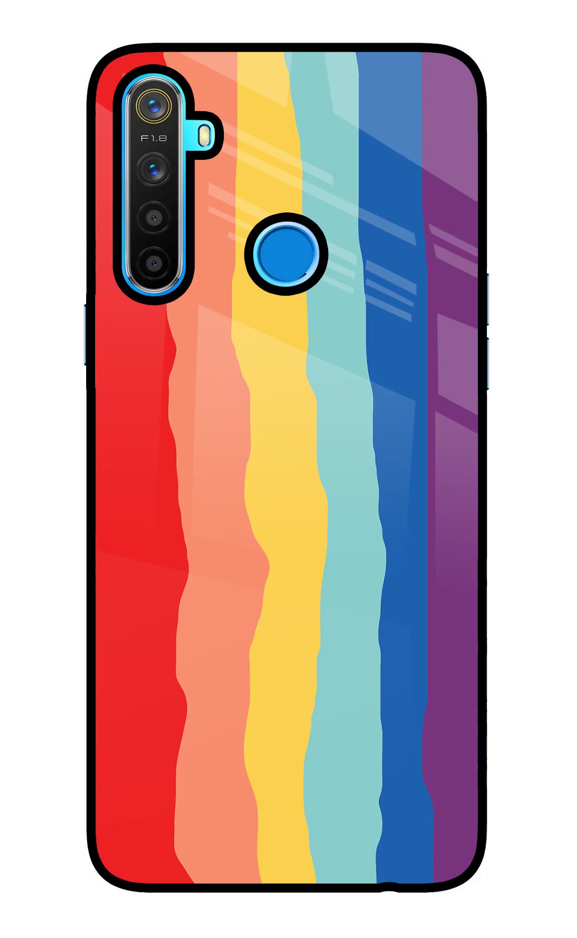 Rainbow Realme 5/5i/5s Glass Case - Rainbow Realme 5/5i/5s Glass Case Rainbow Realme 5/5i/5s Glass Case