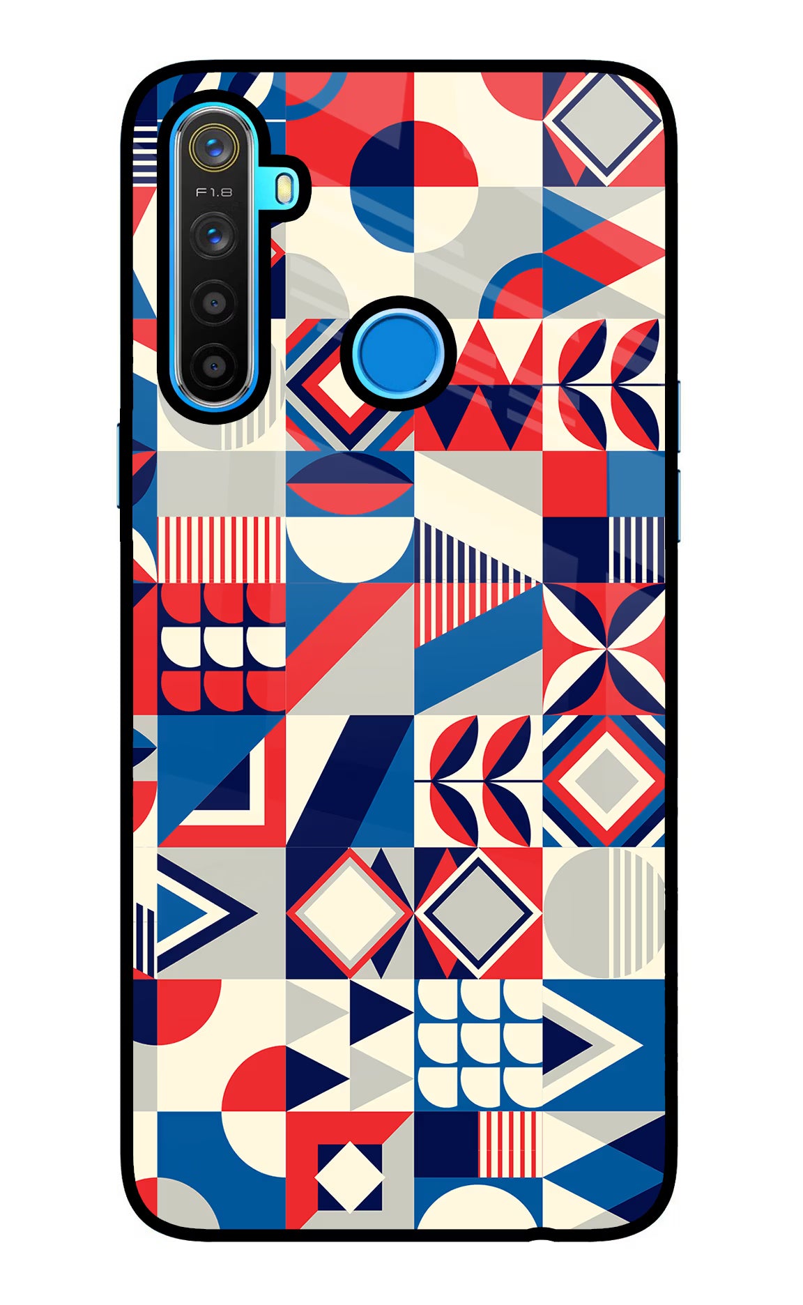 Colorful Pattern Realme 5/5i/5s Glass Case - Colorful Pattern Realme 5/5i/5s Glass Case Colorful Pattern Realme 5/5i/5s Glass Case