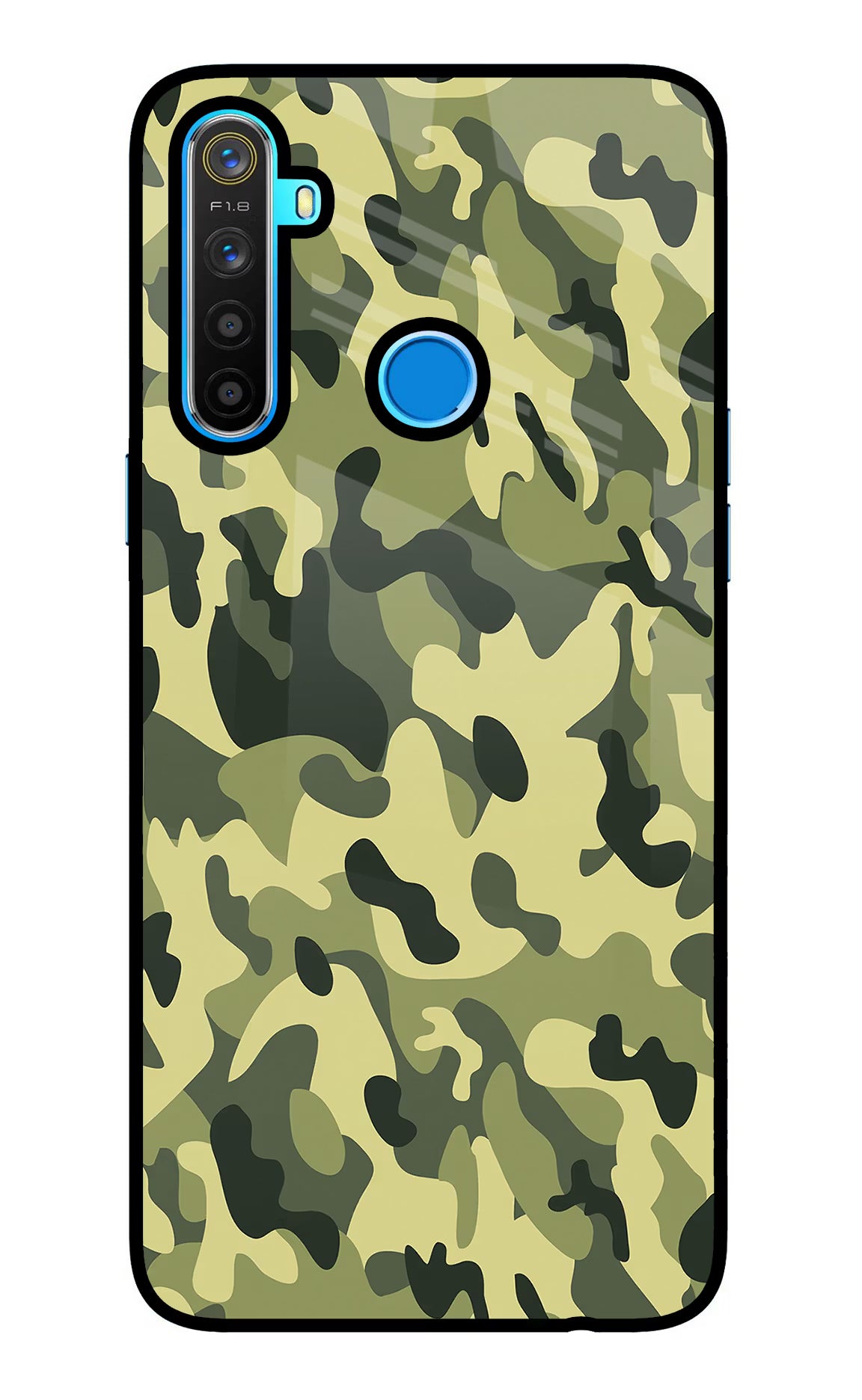 Camouflage Realme 5/5i/5s Glass Case - Camouflage Realme 5/5i/5s Glass Case Camouflage Realme 5/5i/5s Glass Case