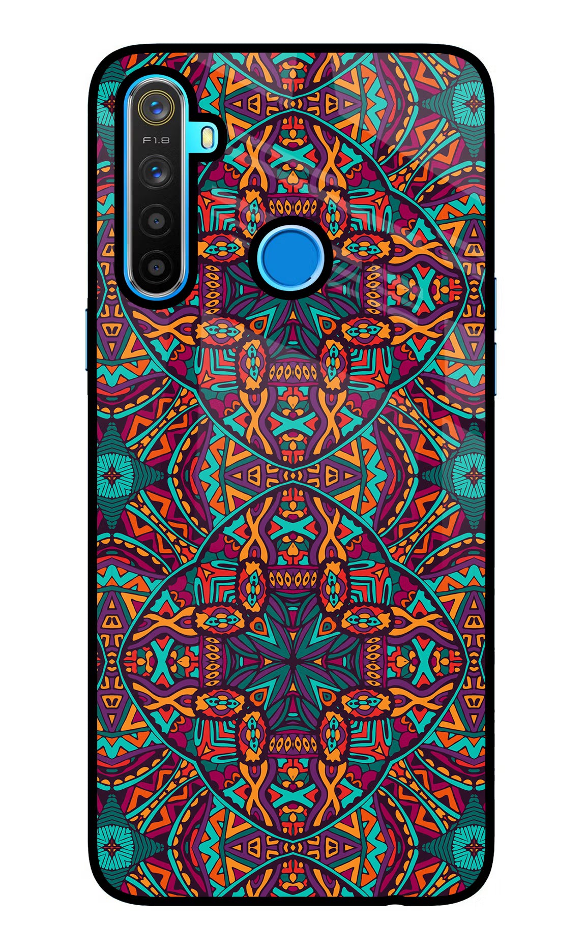 Colour Mandala Realme 5/5i/5s Glass Case - Colour Mandala Realme 5/5i/5s Glass Case Colour Mandala Realme 5/5i/5s Glass Case