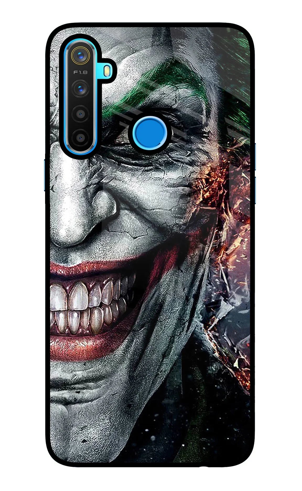 Joker Cam Realme 5/5i/5s Glass Case - Joker Cam Realme 5/5i/5s Glass Case Joker Cam Realme 5/5i/5s Glass Case