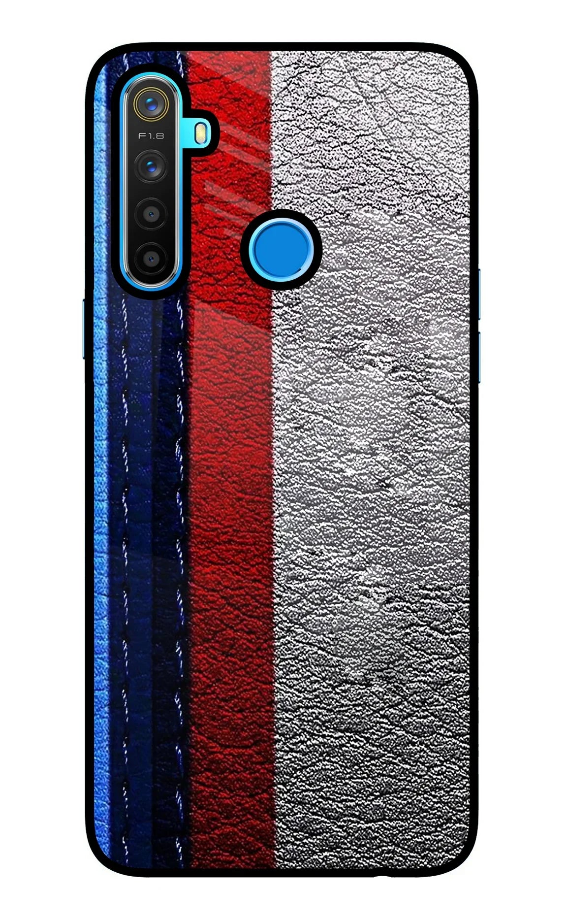 BMW Stripes Realme 5/5i/5s Glass Case - BMW Stripes Realme 5/5i/5s Glass Case BMW Stripes Realme 5/5i/5s Glass Case