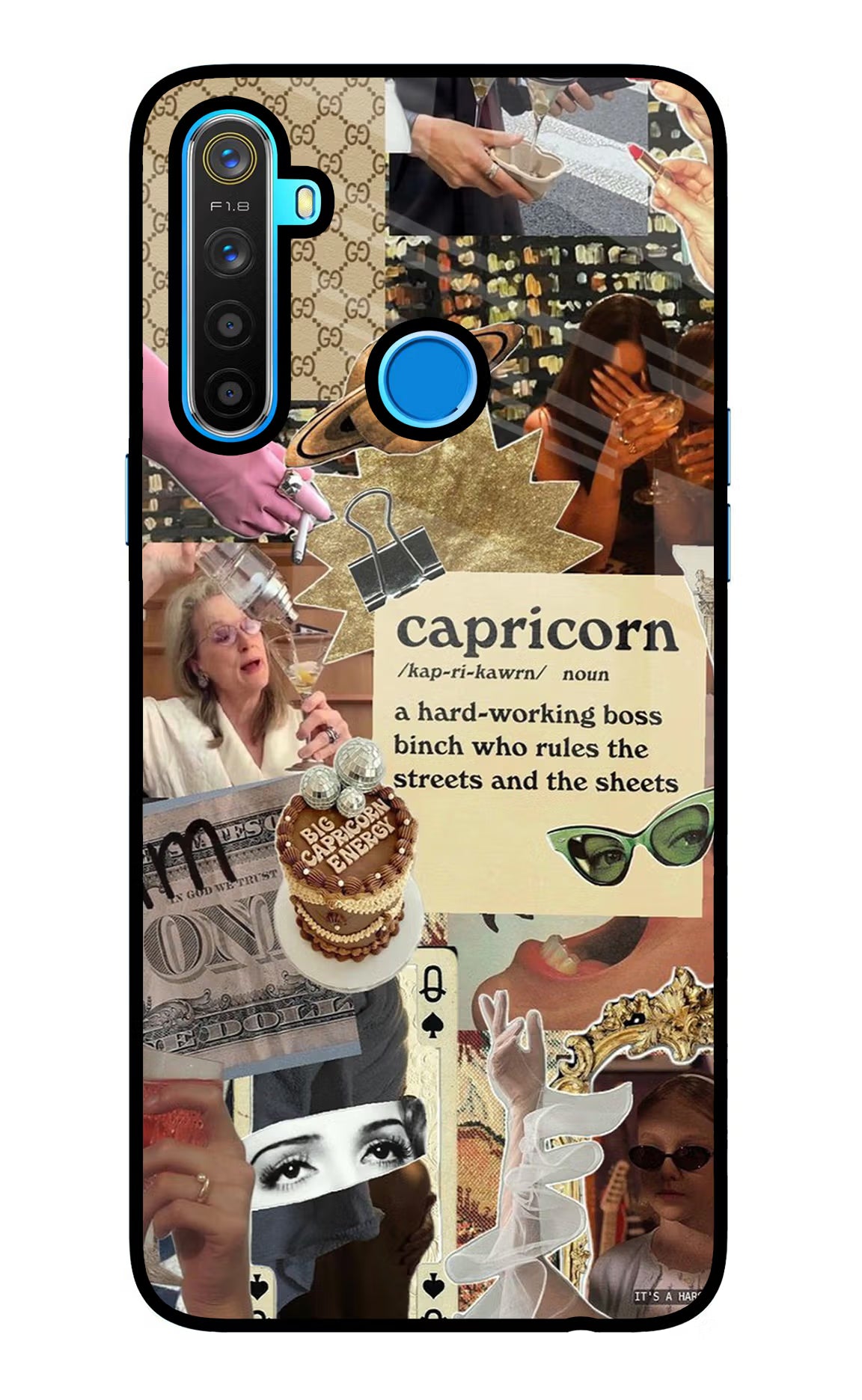 Capricorn Zodiac Realme 5/5i/5s Glass Case - Capricorn Zodiac Realme 5/5i/5s Glass Case Capricorn Zodiac Realme 5/5i/5s Glass Case