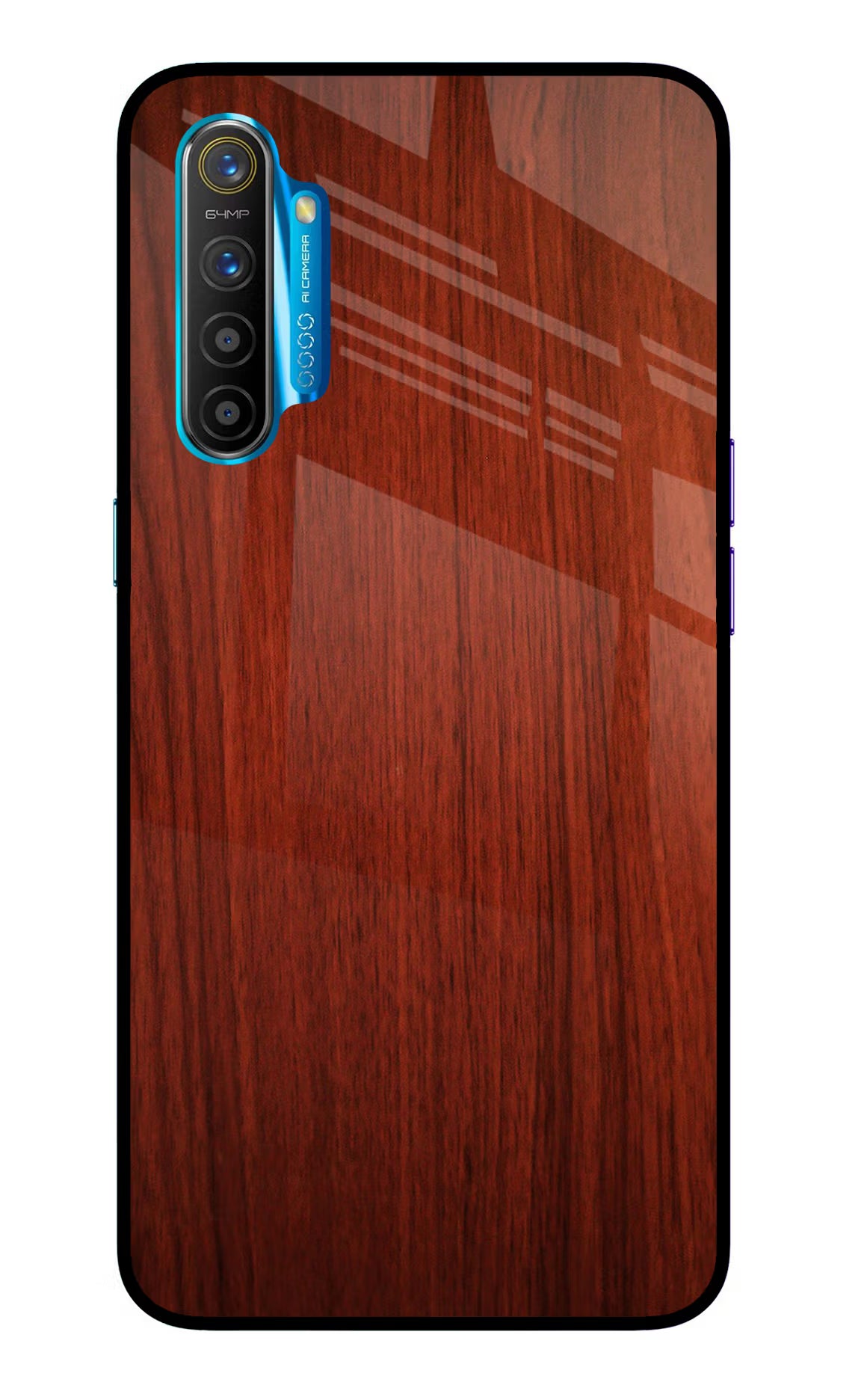 Wooden Plain Pattern Realme XT/X2 Glass Case - Wooden Plain Pattern Realme XT/X2 Glass Case Wooden Plain Pattern Realme XT/X2 Glass Case