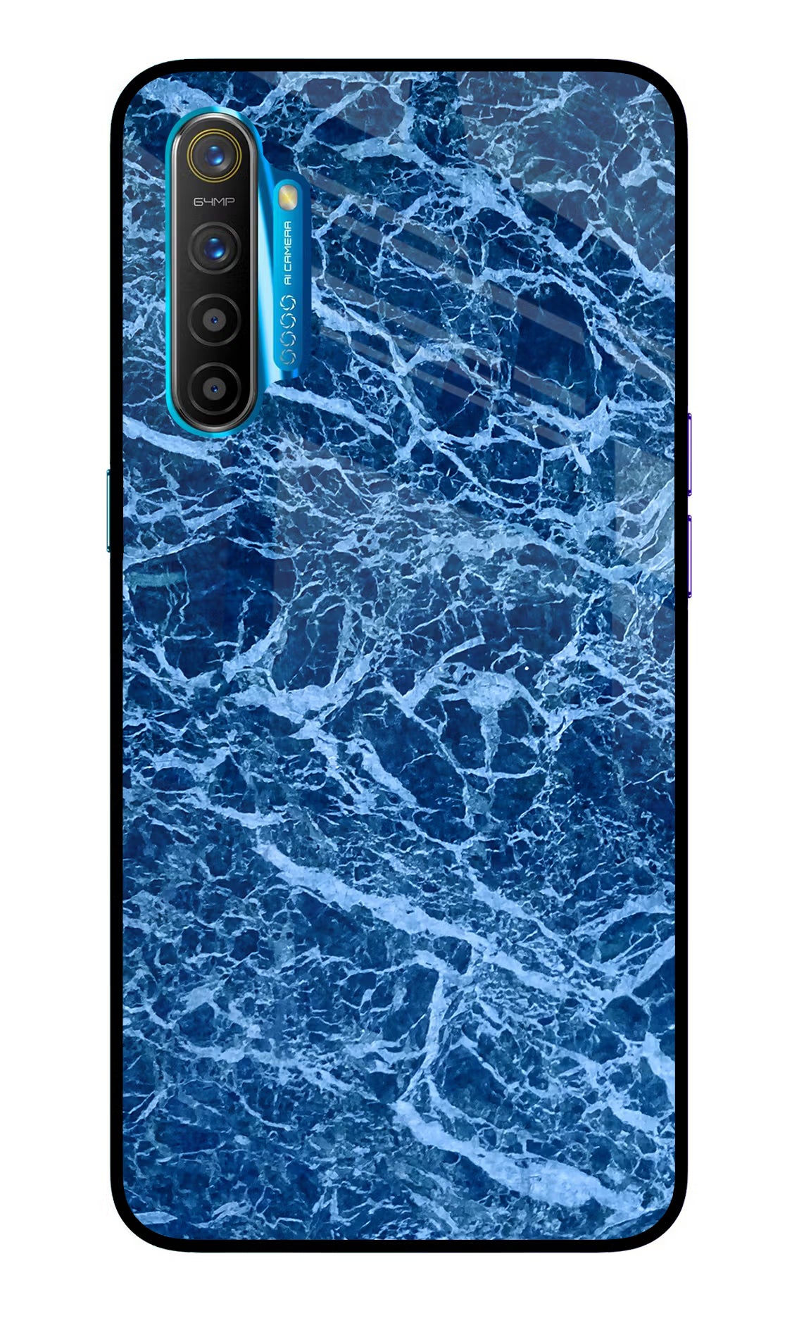 Blue Marble Realme XT/X2 Glass Case - Blue Marble Realme XT/X2 Glass Case Blue Marble Realme XT/X2 Glass Case