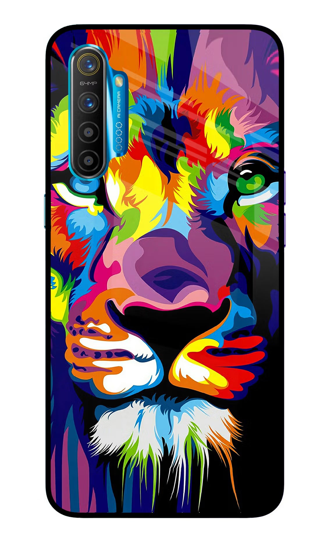 Lion Realme XT/X2 Glass Case - Lion Realme XT/X2 Glass Case Lion Realme XT/X2 Glass Case