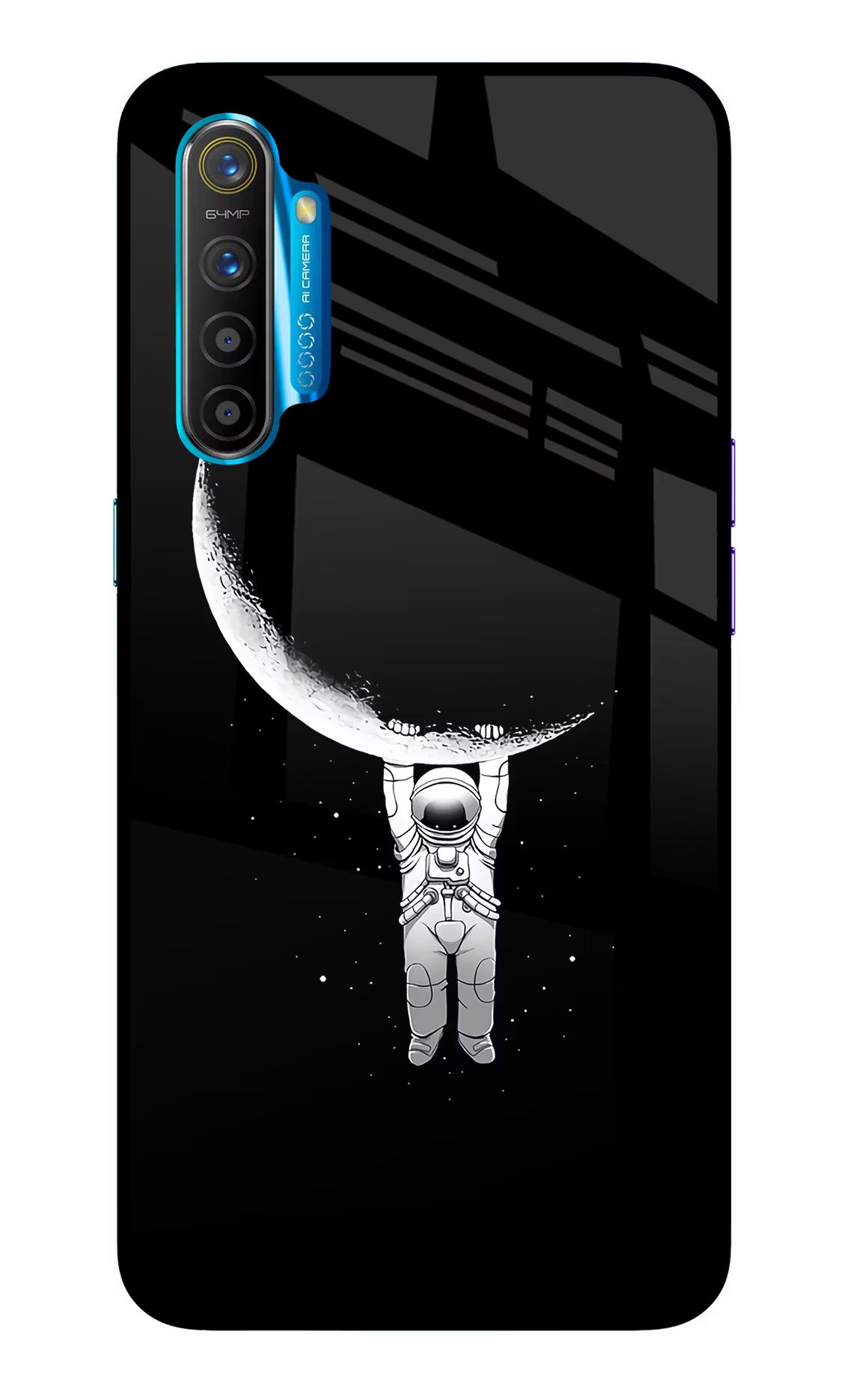 Moon Space Realme XT/X2 Glass Case - Moon Space Realme XT/X2 Glass Case Moon Space Realme XT/X2 Glass Case
