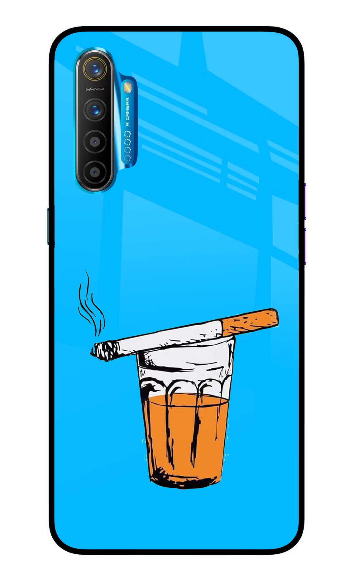 Chai Sutta Realme XT/X2 Glass Case - Chai Sutta Realme XT/X2 Glass Case Chai Sutta Realme XT/X2 Glass Case