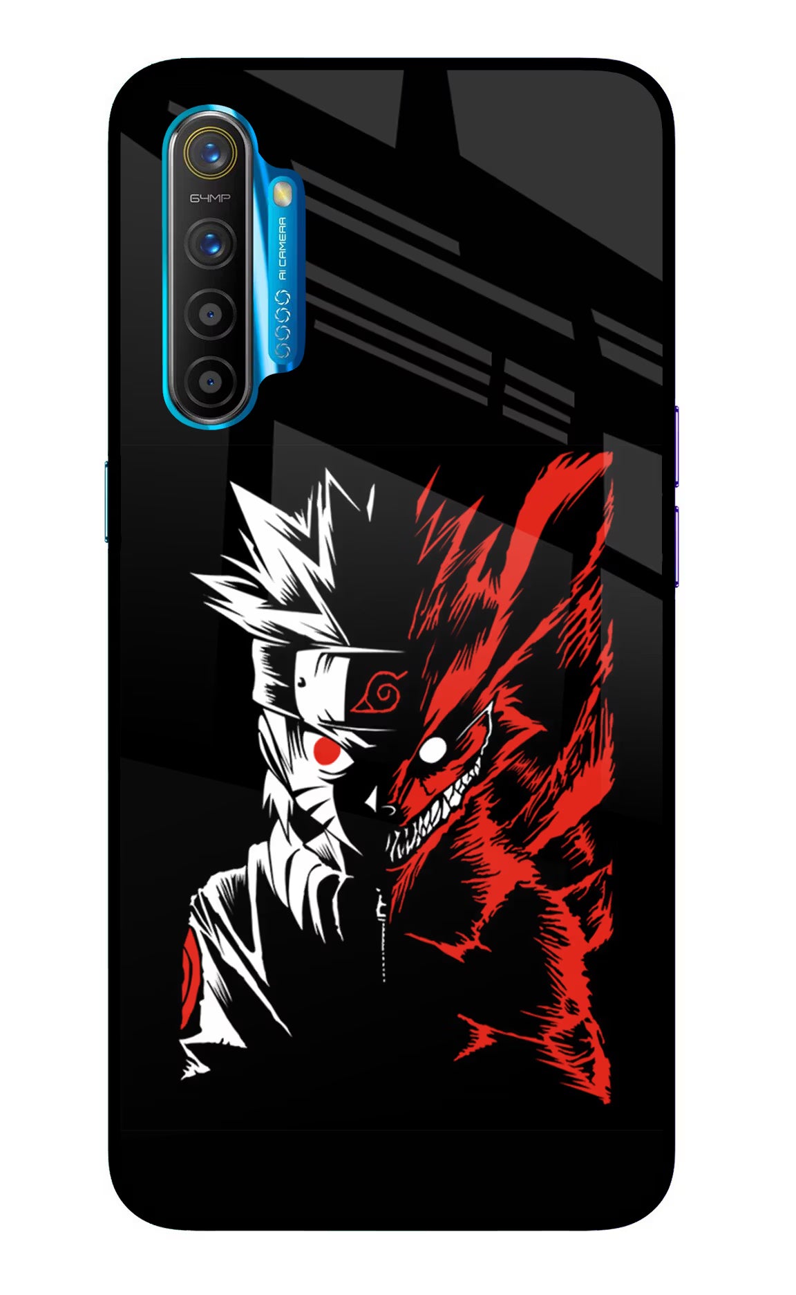 Naruto Two Face Realme XT/X2 Glass Case - Naruto Two Face Realme XT/X2 Glass Case Naruto Two Face Realme XT/X2 Glass Case