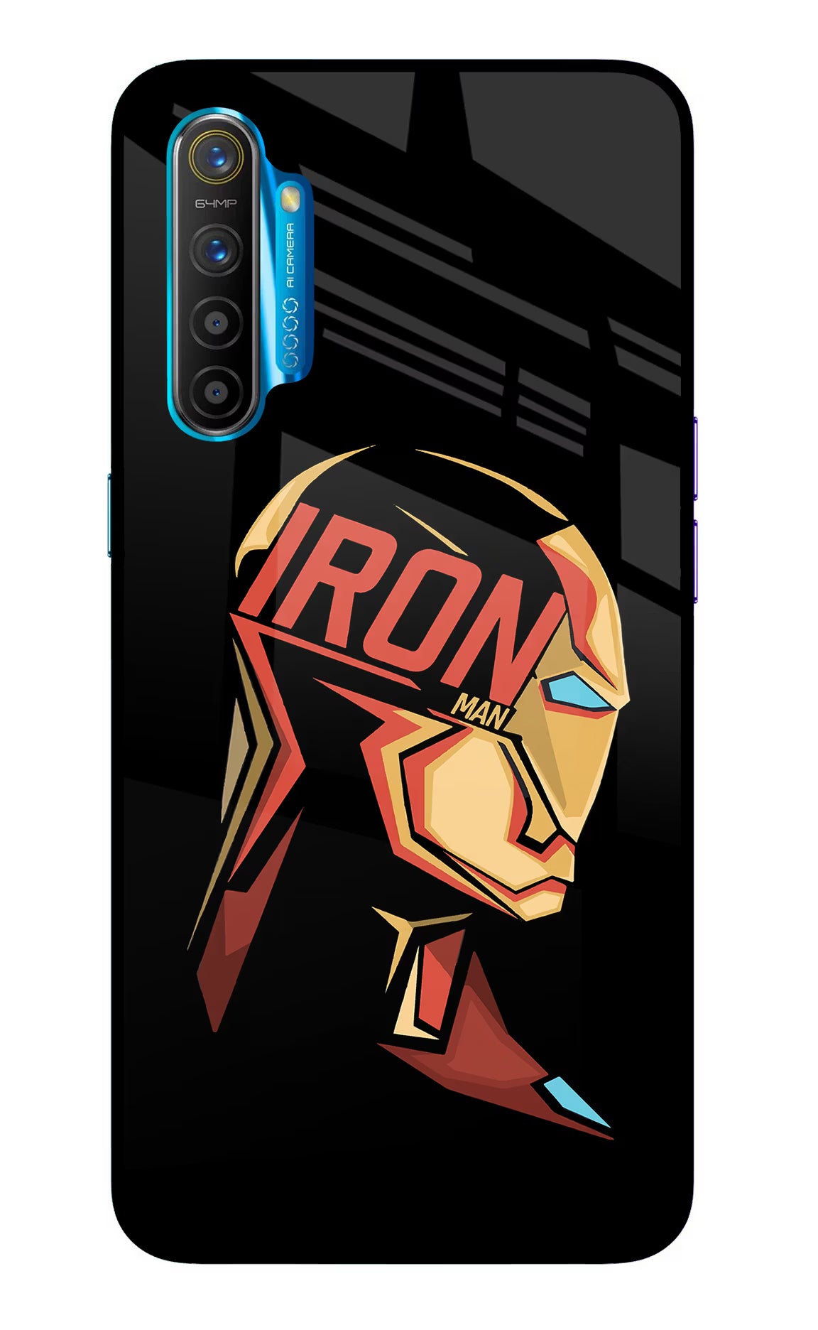 IronMan Realme XT/X2 Glass Case - IronMan Realme XT/X2 Glass Case IronMan Realme XT/X2 Glass Case