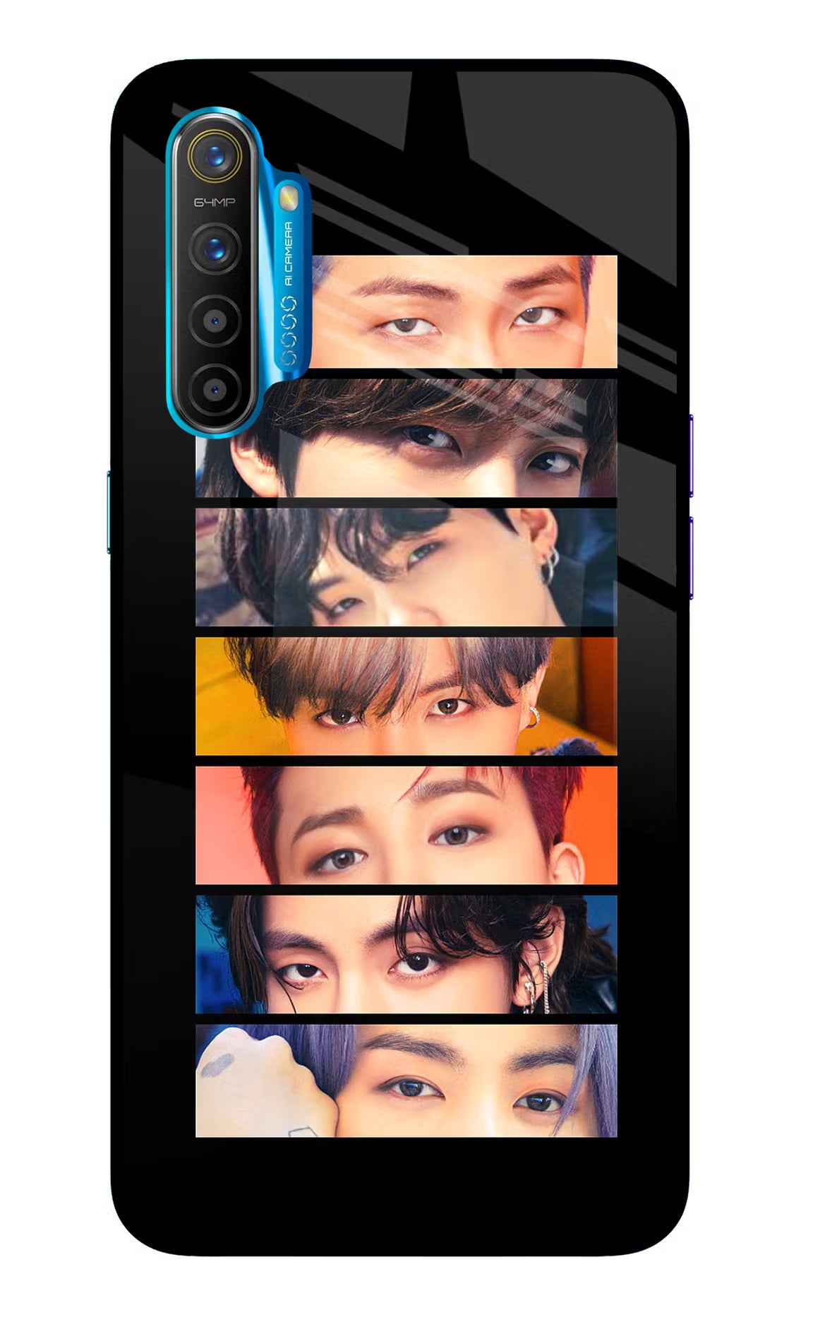 BTS Eyes Realme XT/X2 Glass Case - BTS Eyes Realme XT/X2 Glass Case BTS Eyes Realme XT/X2 Glass Case