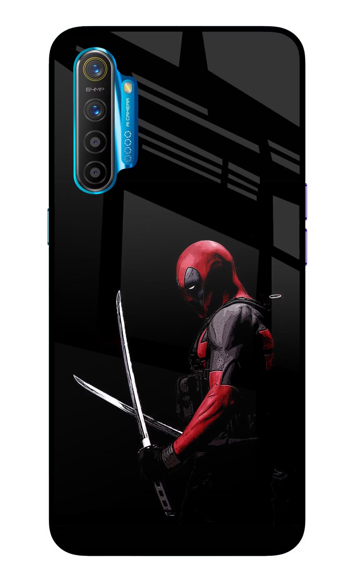 Deadpool Realme XT/X2 Glass Case - Deadpool Realme XT/X2 Glass Case Deadpool Realme XT/X2 Glass Case